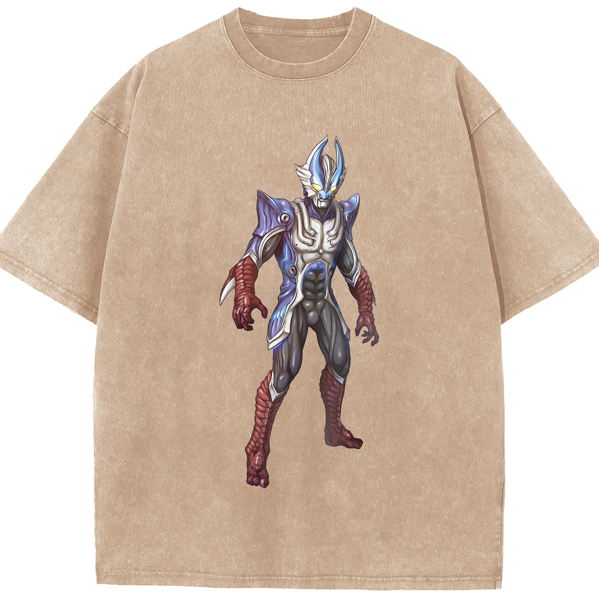 （画像用） ウルトラマン Ultraman 綿100% ヴィンテージ風 半袖Tシャツ（フロントプリント）