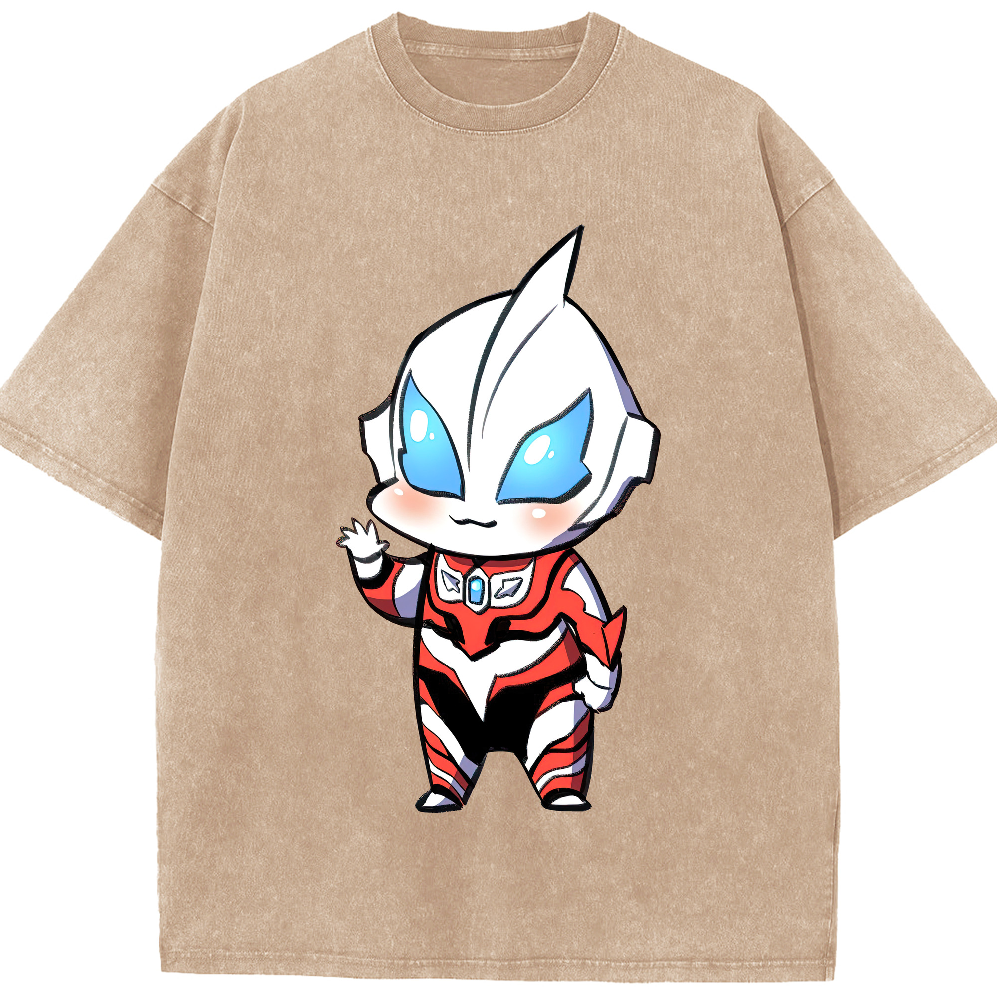（画像用） ウルトラマン Ultraman 綿100% ヴィンテージ風 半袖Tシャツ（フロントプリント）