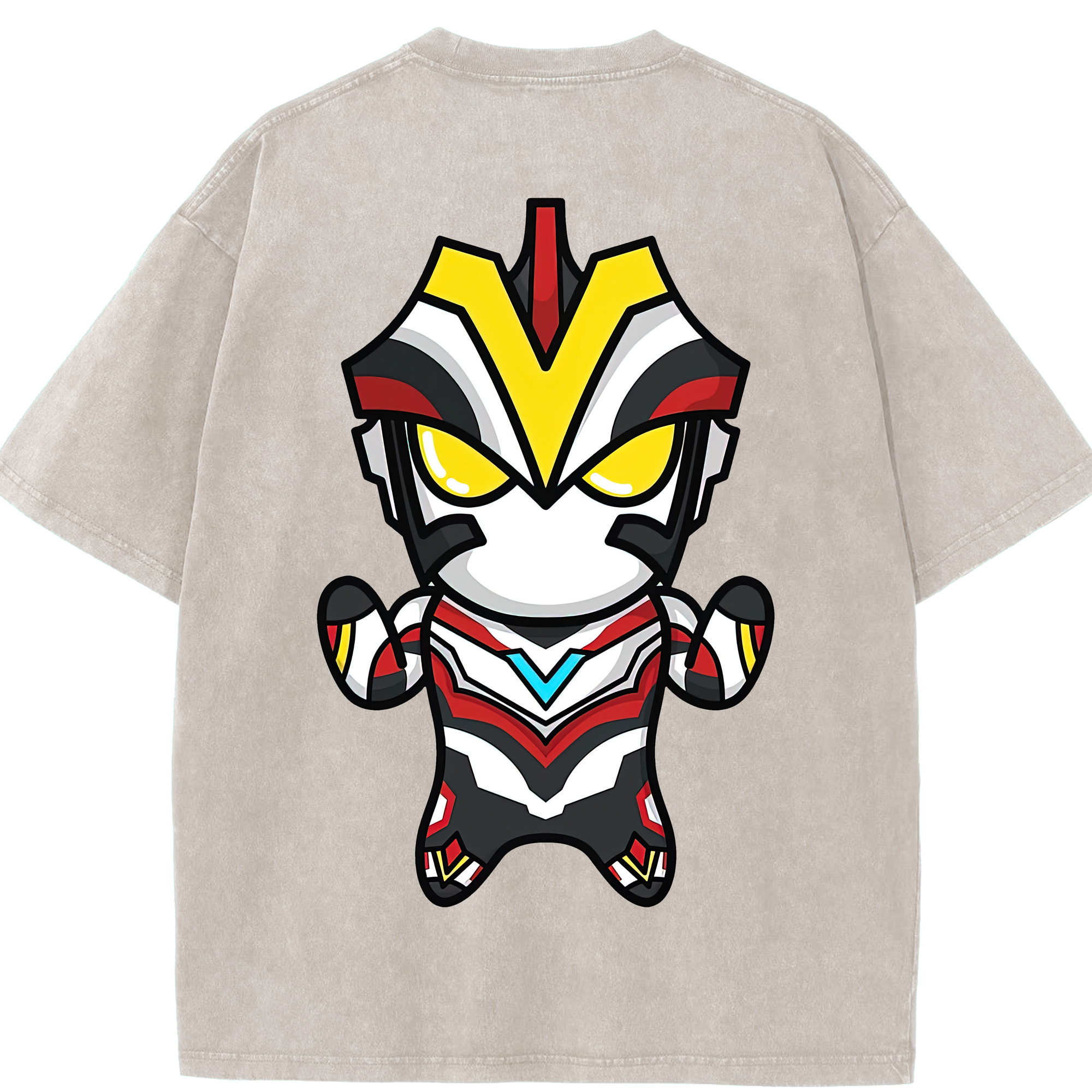 （画像用） ウルトラマン Ultraman 綿100% ヴィンテージ風 半袖Tシャツ（背面プリント）