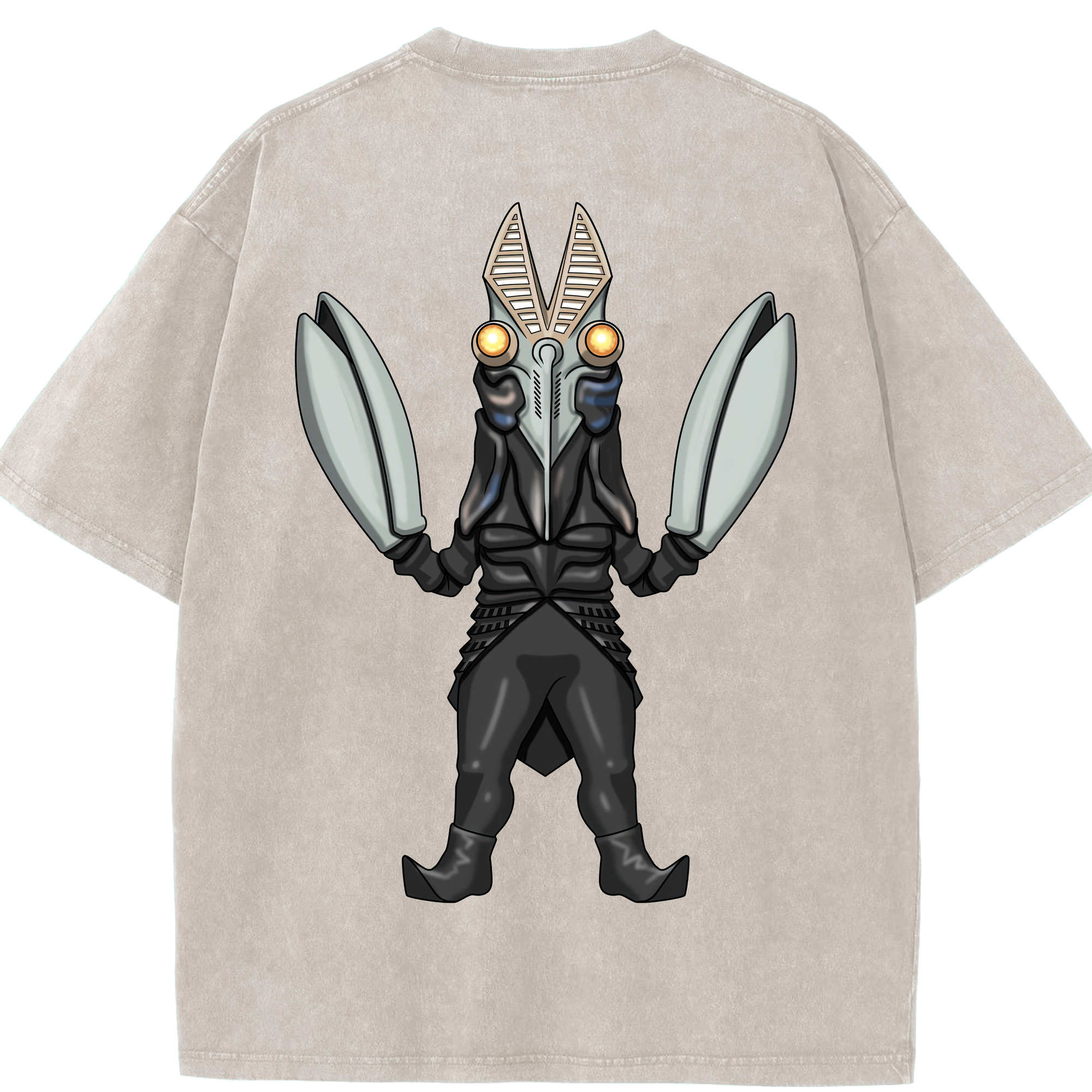 （画像用） ウルトラマン Ultraman 綿100% ヴィンテージ風 半袖Tシャツ（背面プリント）