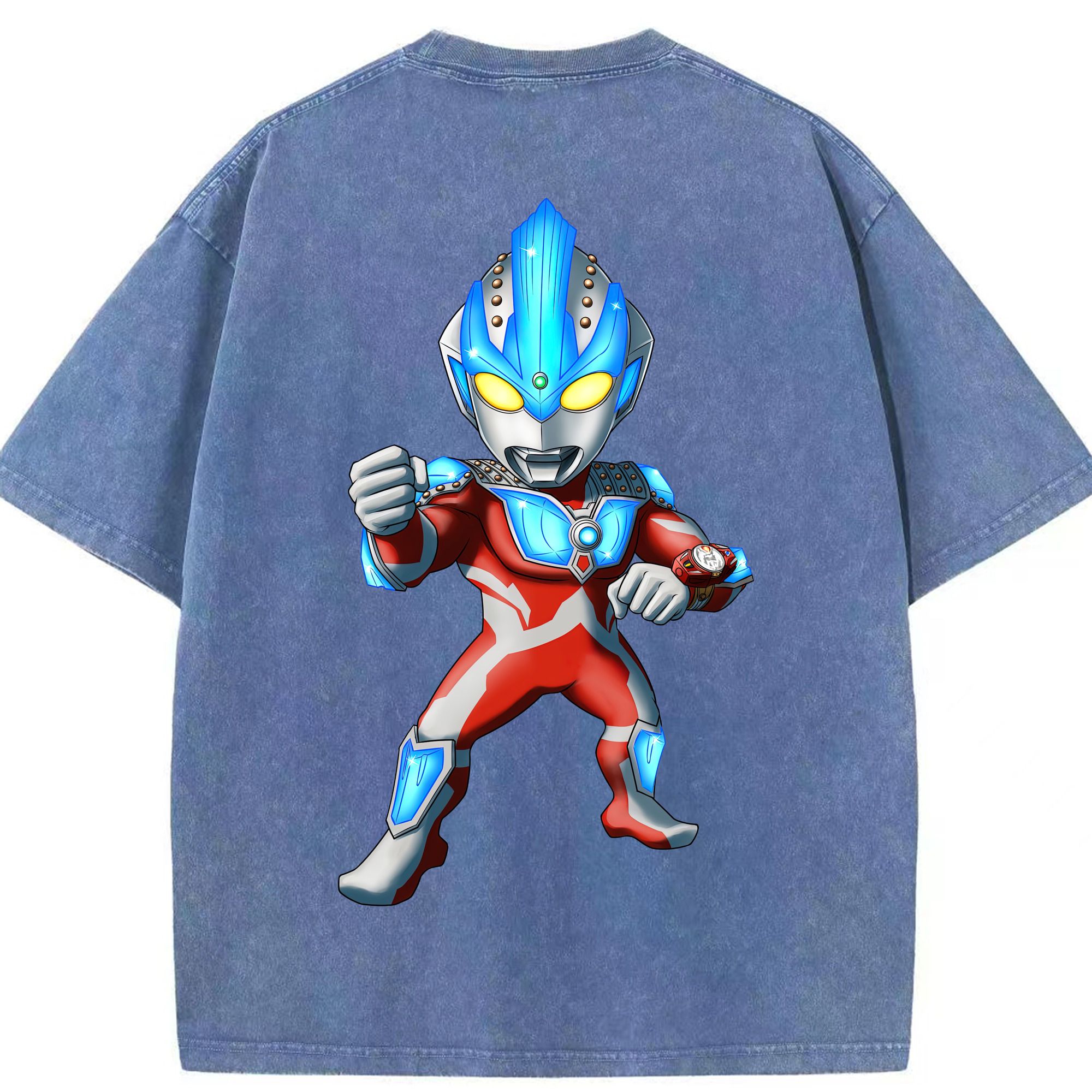 （画像用） ウルトラマン Ultraman 綿100% ヴィンテージ風 半袖Tシャツ（背面プリント）