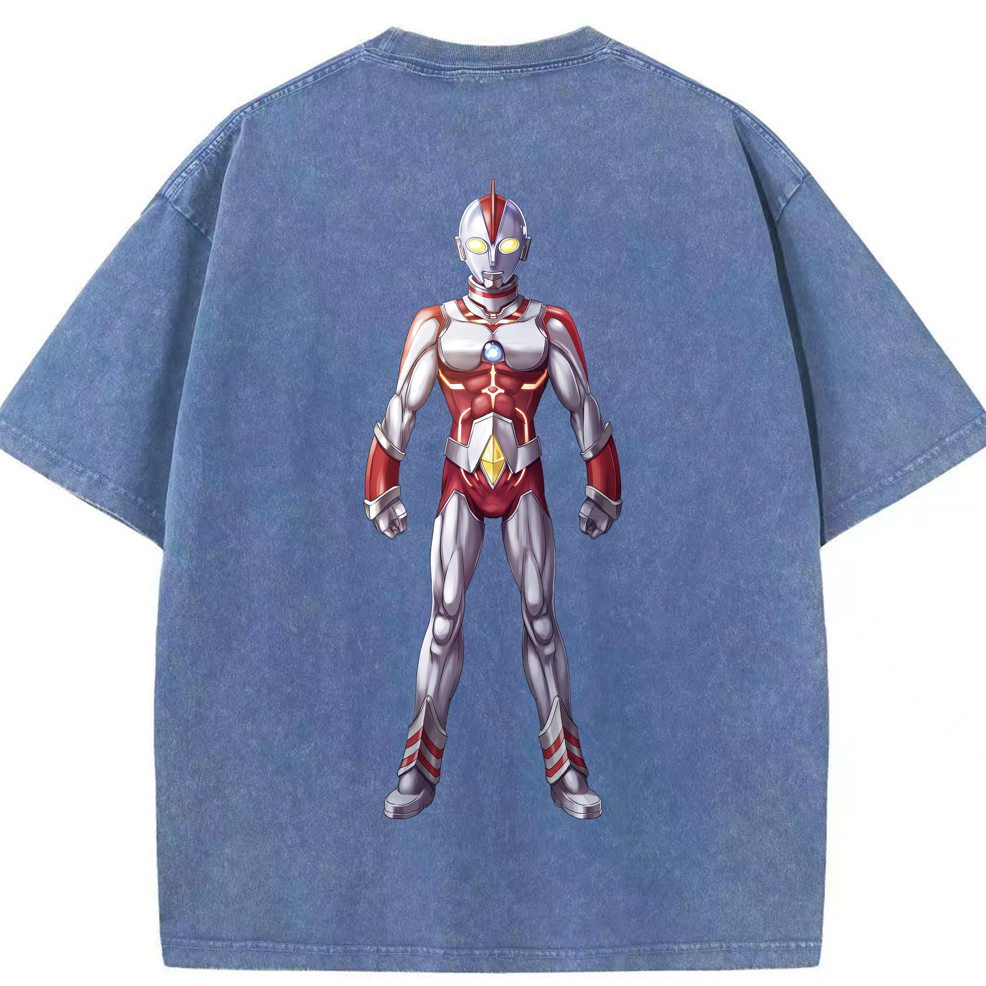 （画像用） ウルトラマン Ultraman 綿100% ヴィンテージ風 半袖Tシャツ（背面プリント）