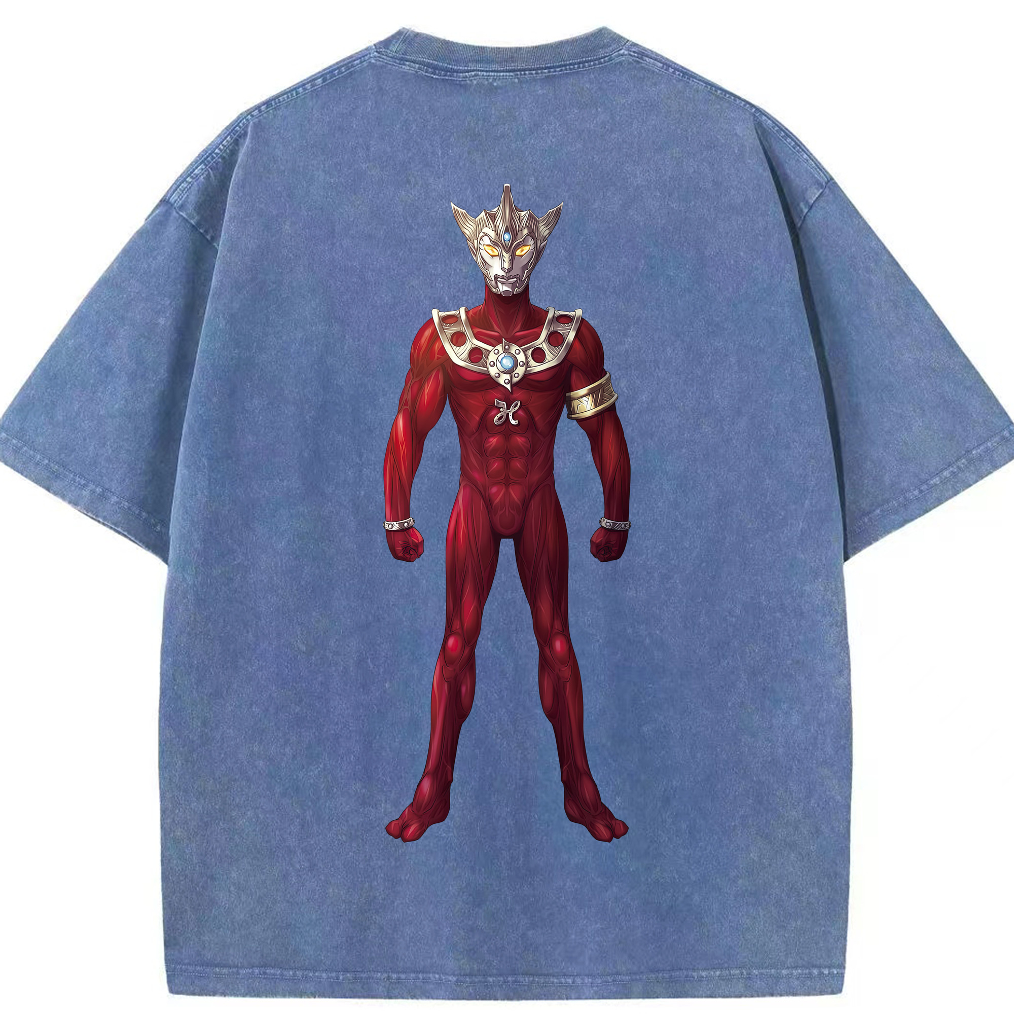 （画像用） ウルトラマン Ultraman 綿100% ヴィンテージ風 半袖Tシャツ（背面プリント）