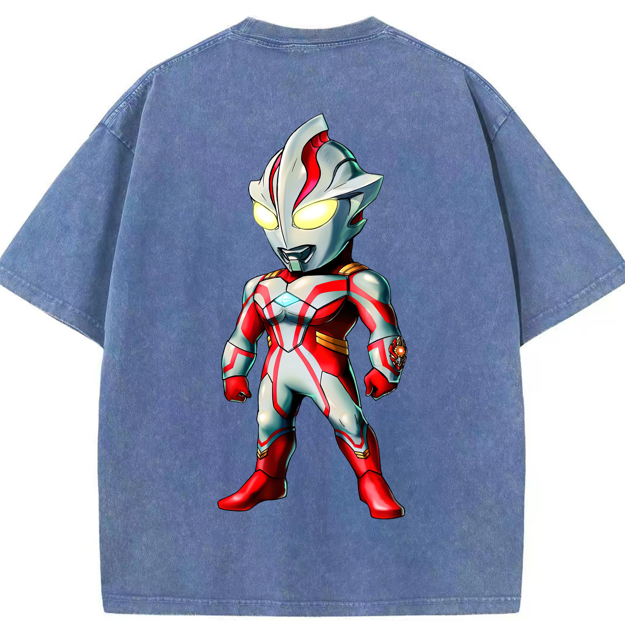 （画像用） ウルトラマン Ultraman 綿100% ヴィンテージ風 半袖Tシャツ（背面プリント）
