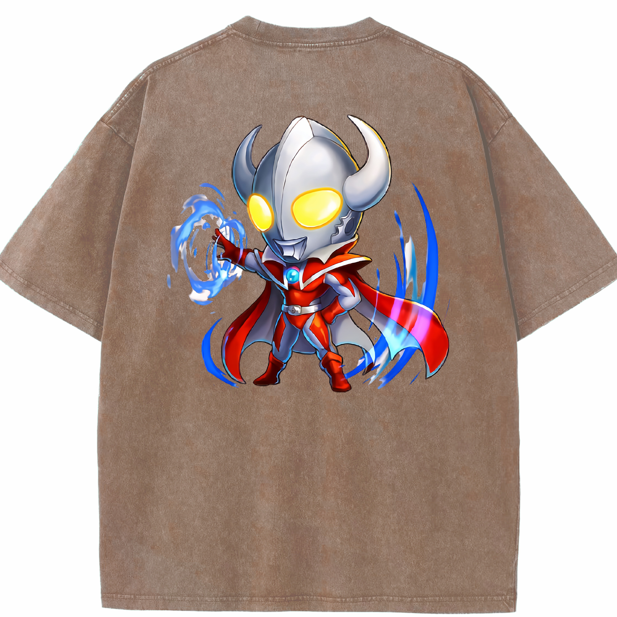 （画像用） ウルトラマン Ultraman 綿100% ヴィンテージ風 半袖Tシャツ（背面プリント）