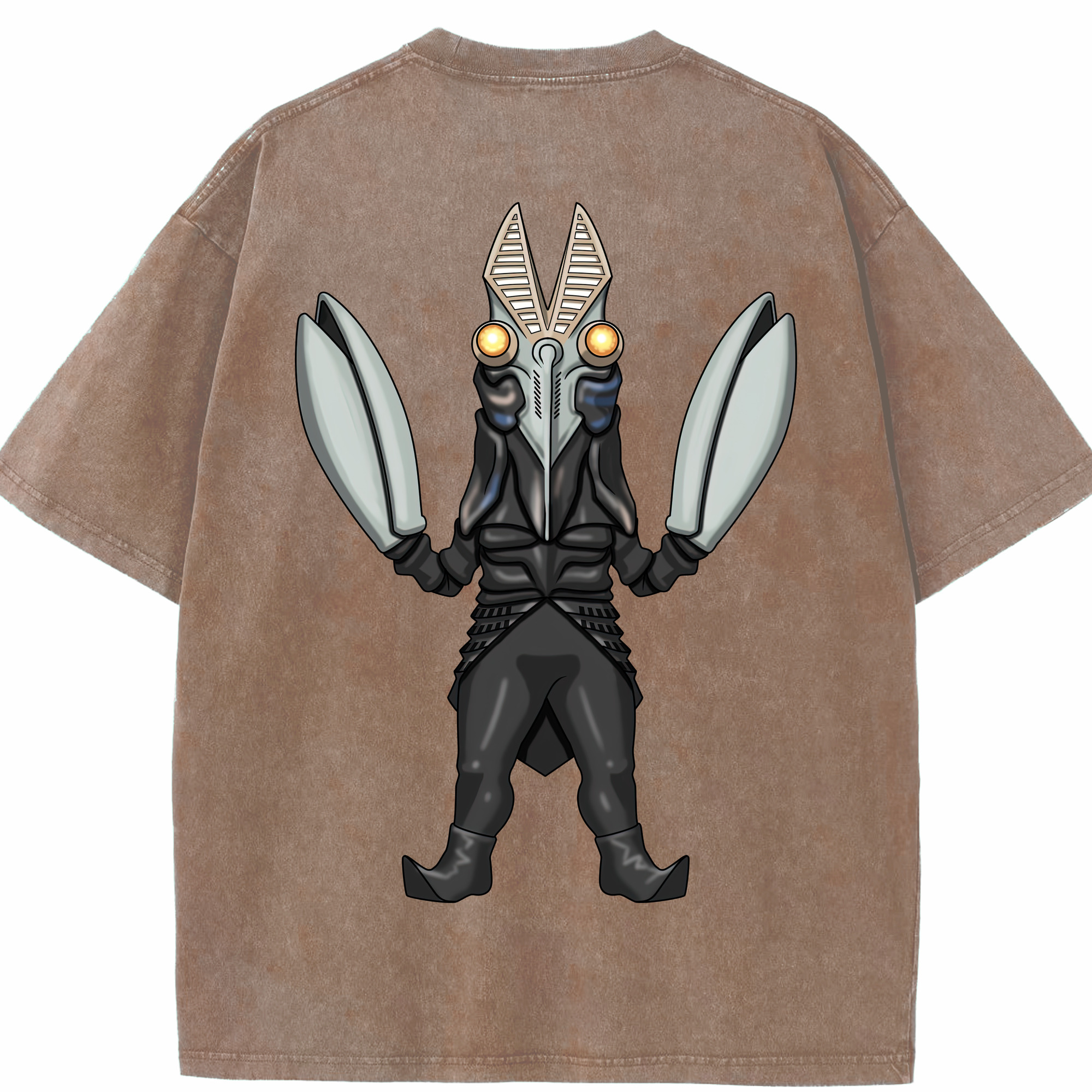 （画像用） ウルトラマン Ultraman 綿100% ヴィンテージ風 半袖Tシャツ（背面プリント）
