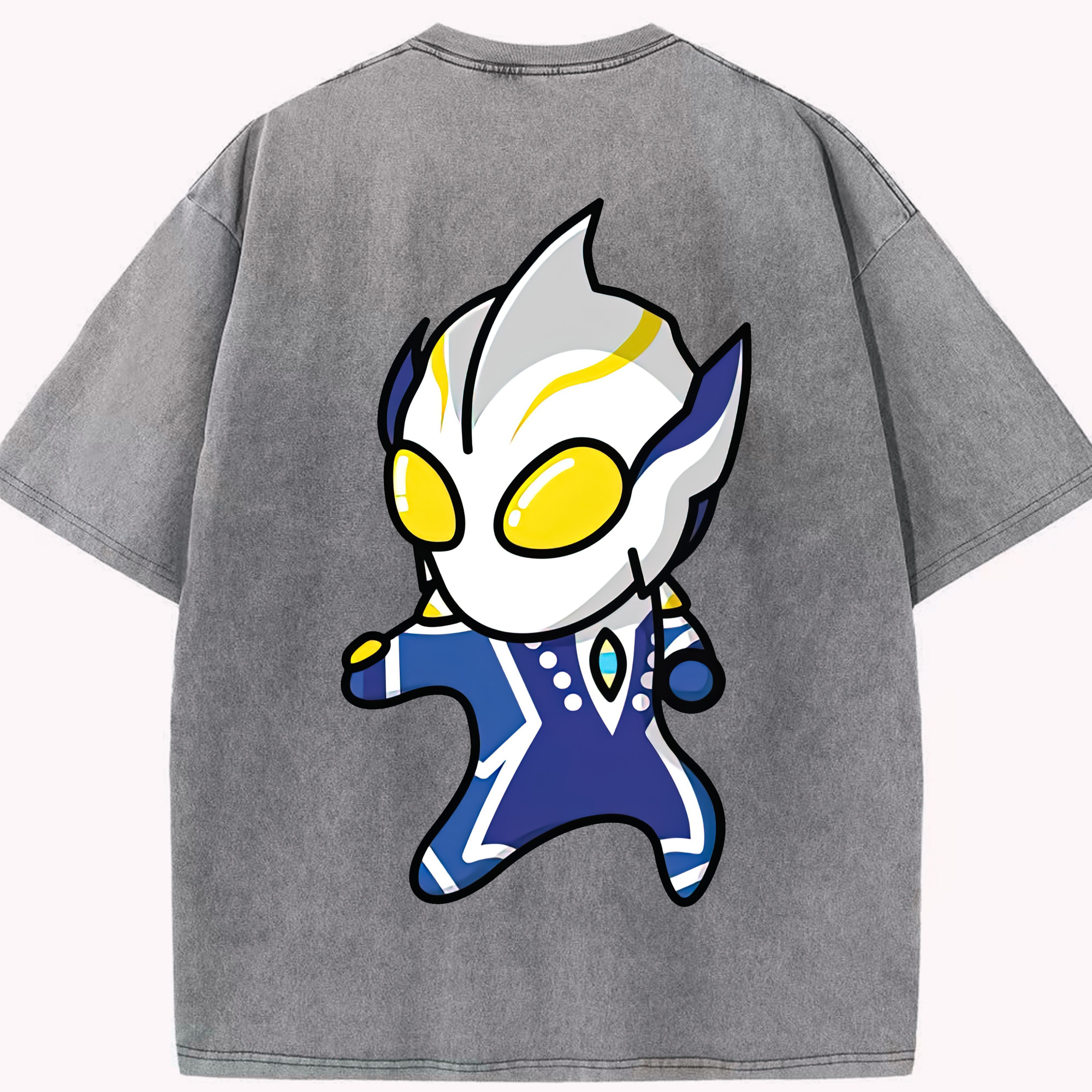 （画像用） ウルトラマン Ultraman 綿100% ヴィンテージ風 半袖Tシャツ（背面プリント）