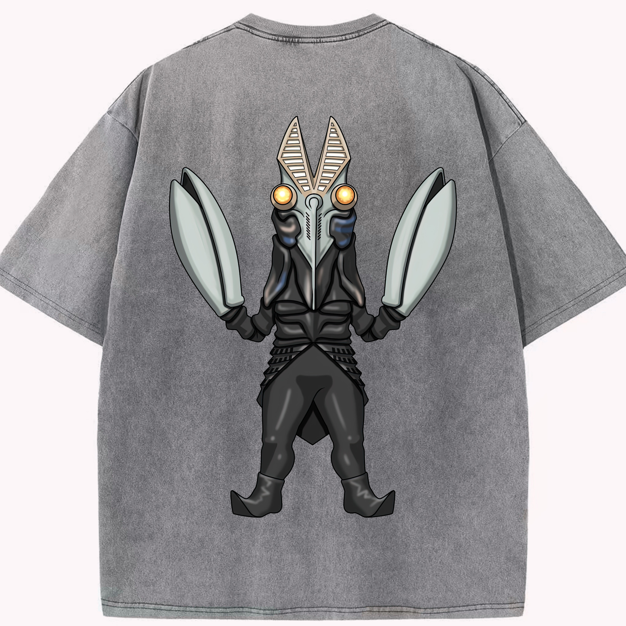 （画像用） ウルトラマン Ultraman 綿100% ヴィンテージ風 半袖Tシャツ（背面プリント）