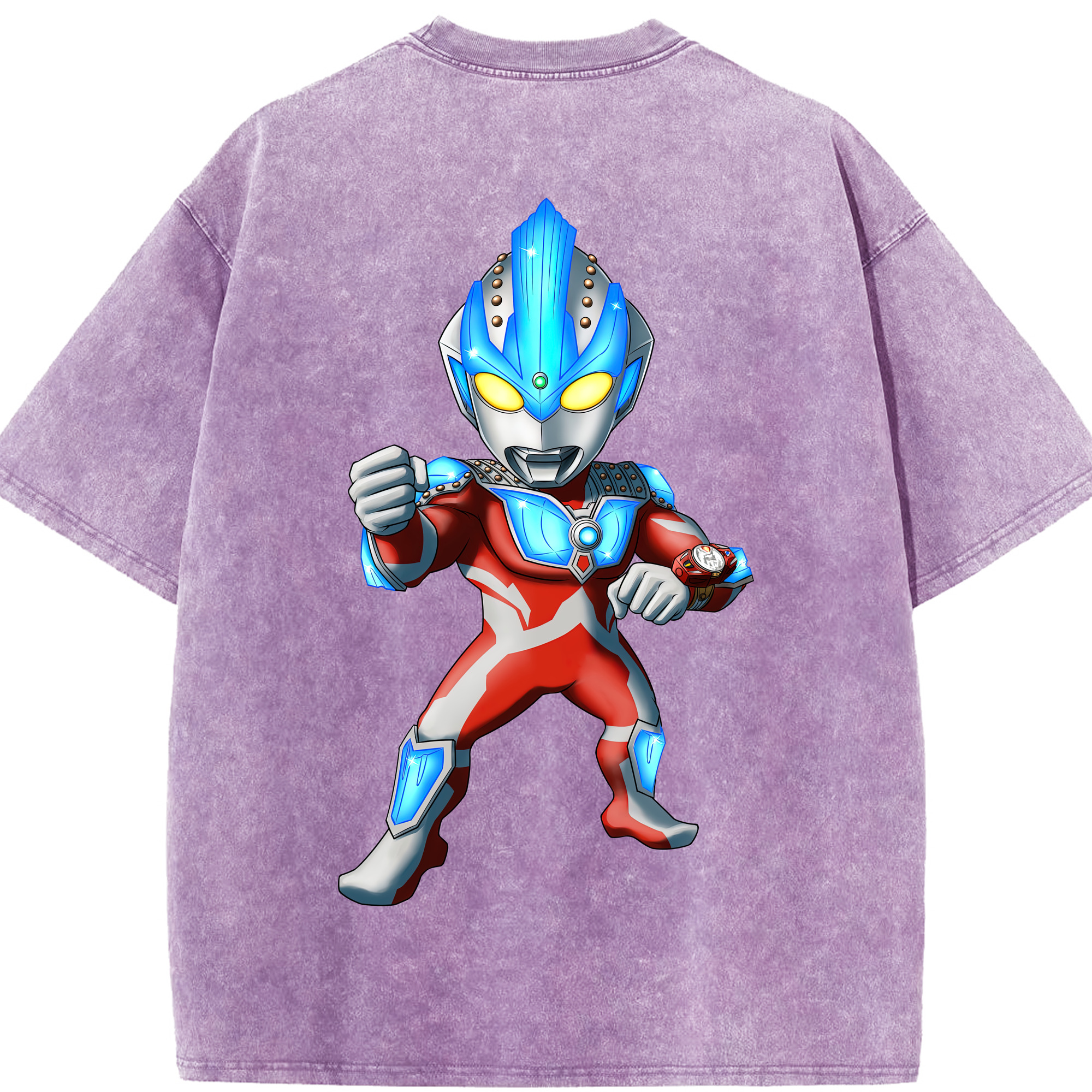 （画像用） ウルトラマン Ultraman 綿100% ヴィンテージ風 半袖Tシャツ（背面プリント）