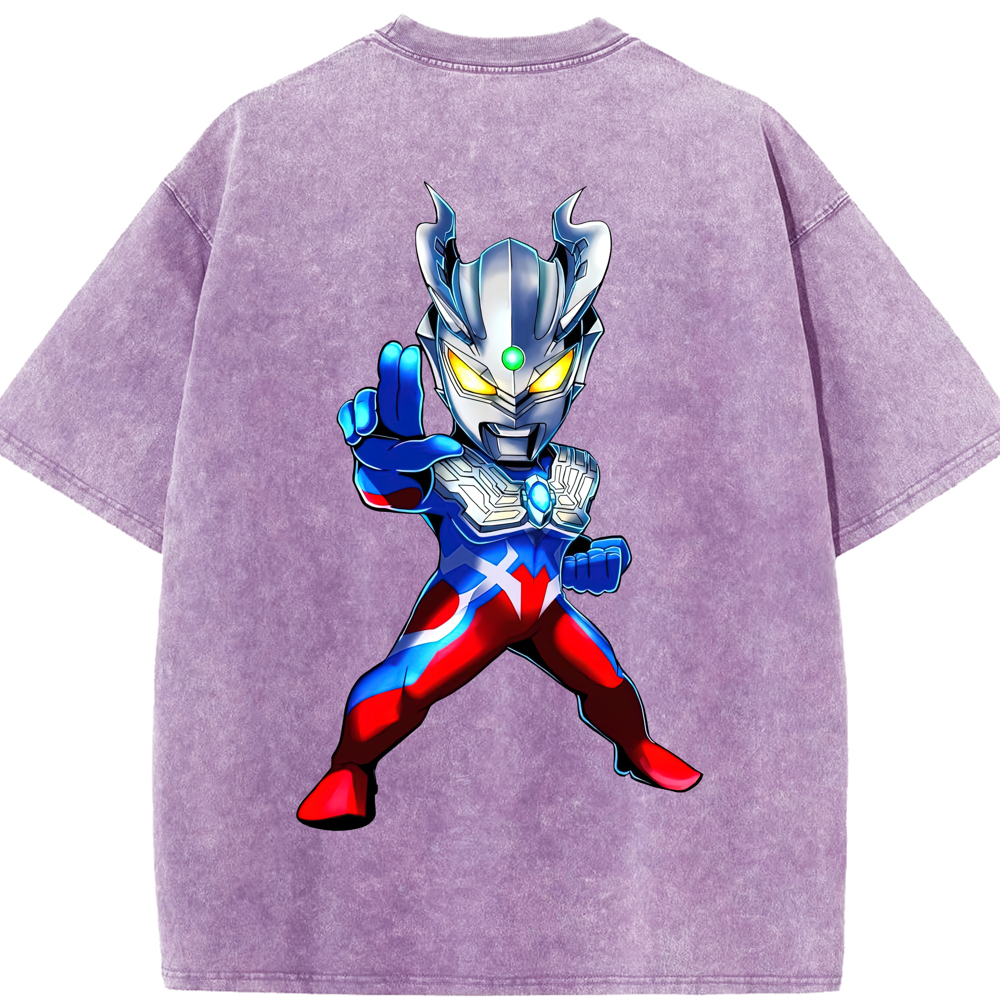 （画像用） ウルトラマン Ultraman 綿100% ヴィンテージ風 半袖Tシャツ（背面プリント）