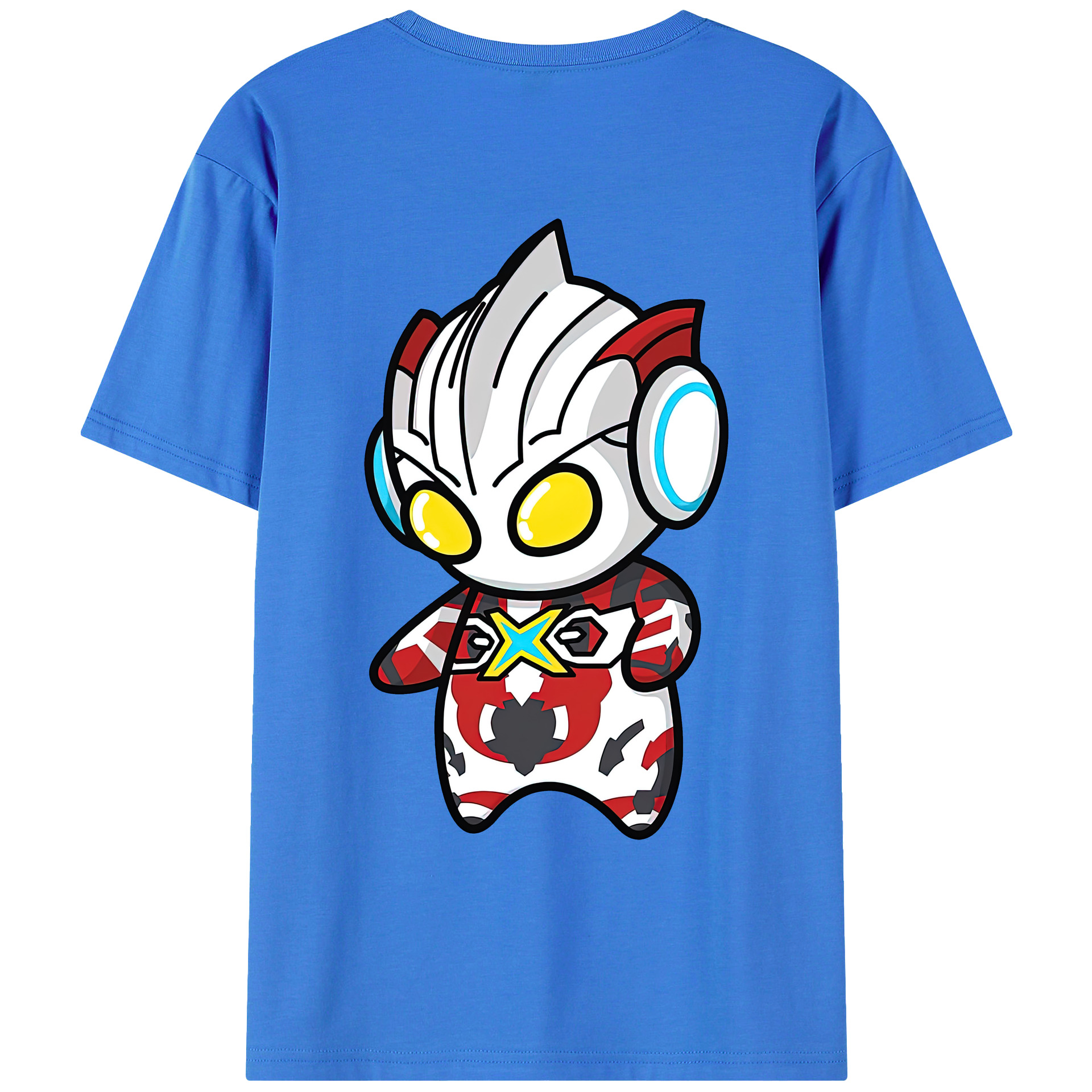 ウルトラマン Ultraman 綿100％ メンズ半袖Tシャツ（バックプリント） 通気性