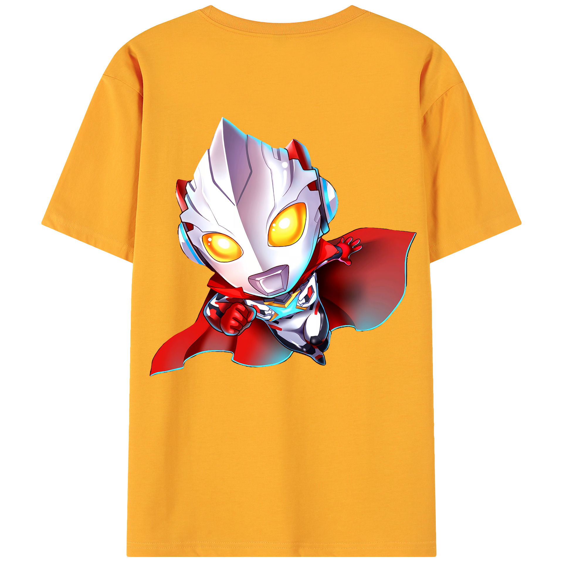 （画像用） ウルトラマン Ultraman 綿100％ メンズ半袖Tシャツ（バックプリント） 通気性