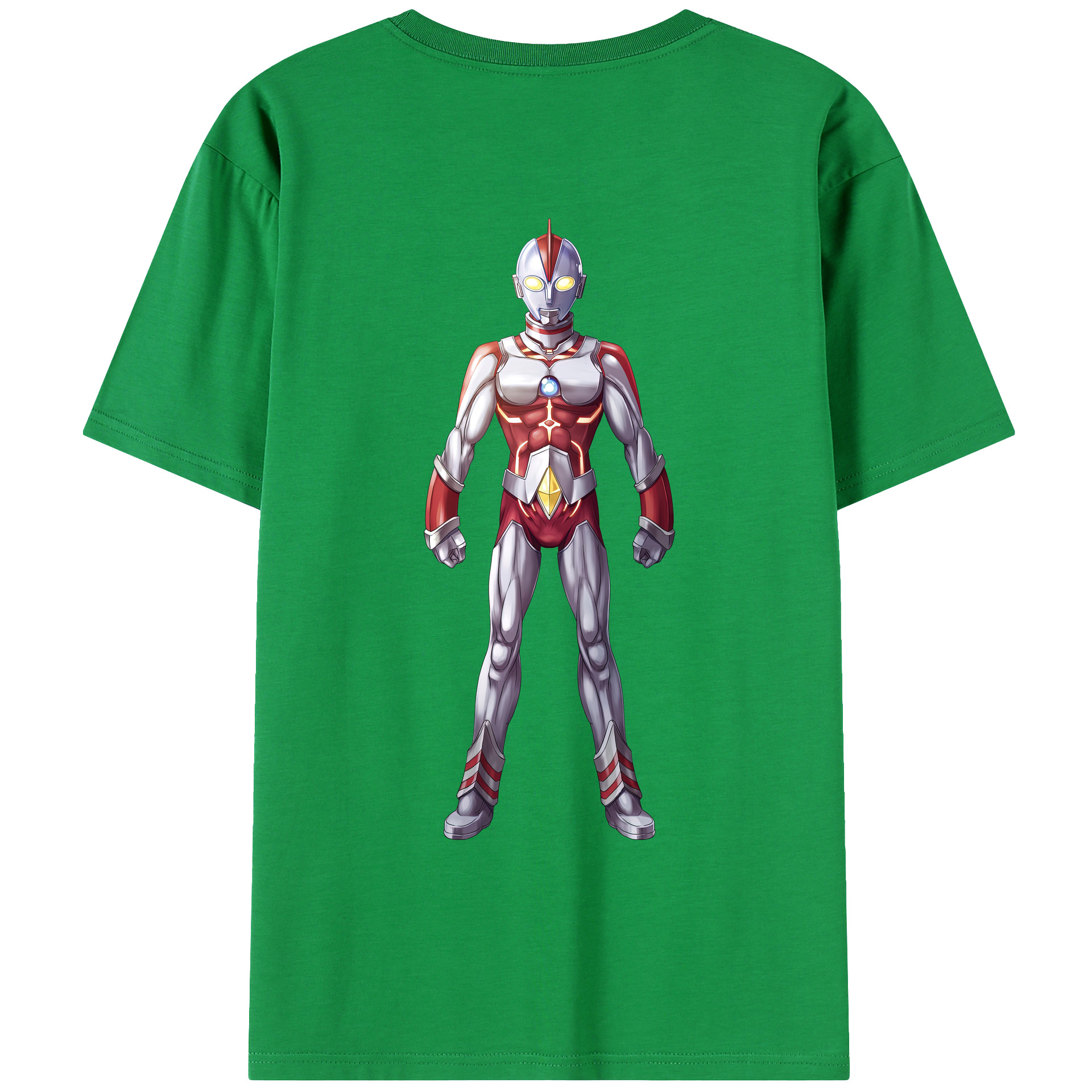 ウルトラマン Ultraman 綿100％ メンズ半袖Tシャツ（バックプリント） 通気性
