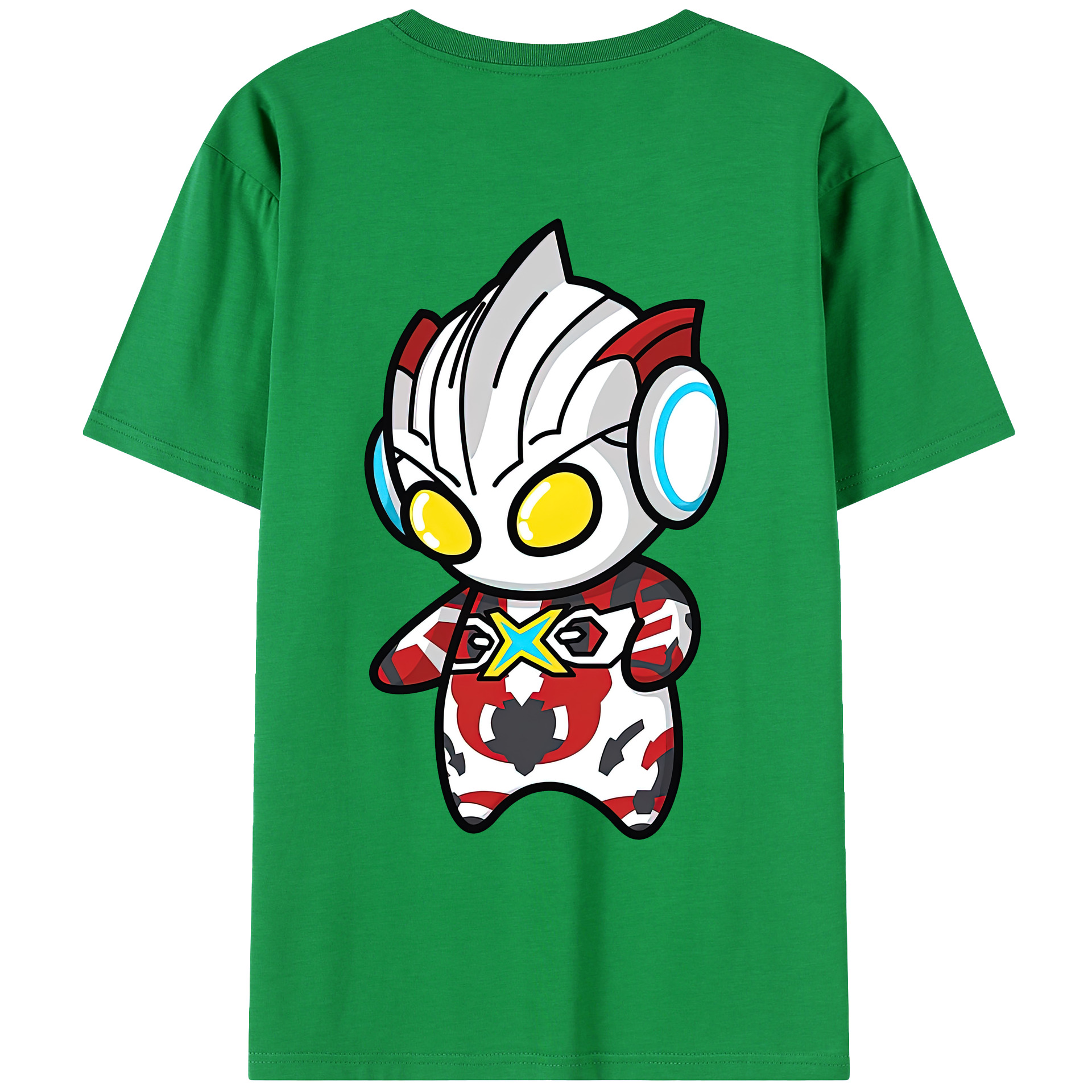 ウルトラマン Ultraman 綿100％ メンズ半袖Tシャツ（バックプリント） 通気性