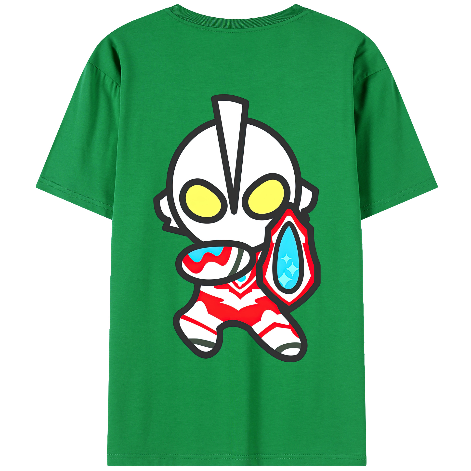 ウルトラマン Ultraman 綿100％ メンズ半袖Tシャツ（バックプリント） 通気性