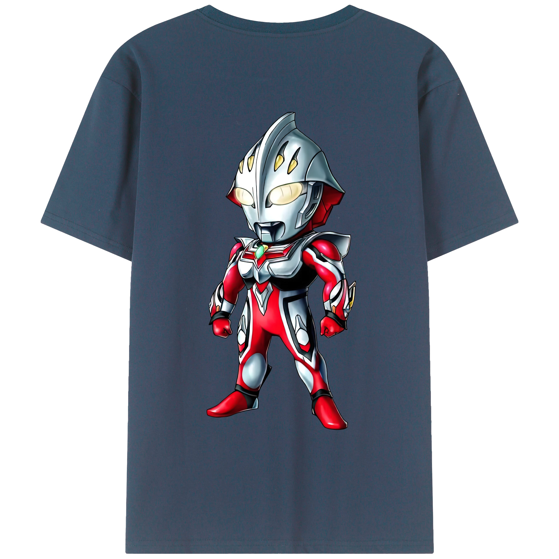 （画像用） ウルトラマン Ultraman 綿100％ メンズ半袖Tシャツ（バックプリント） 通気性