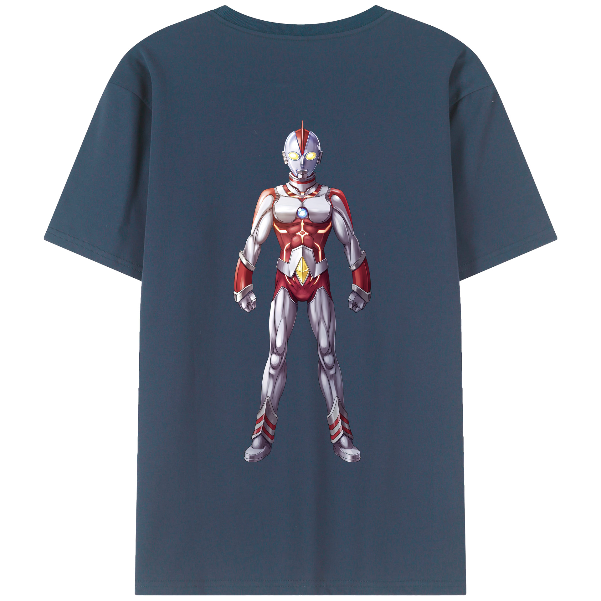 ウルトラマン Ultraman 綿100％ メンズ半袖Tシャツ（バックプリント） 通気性