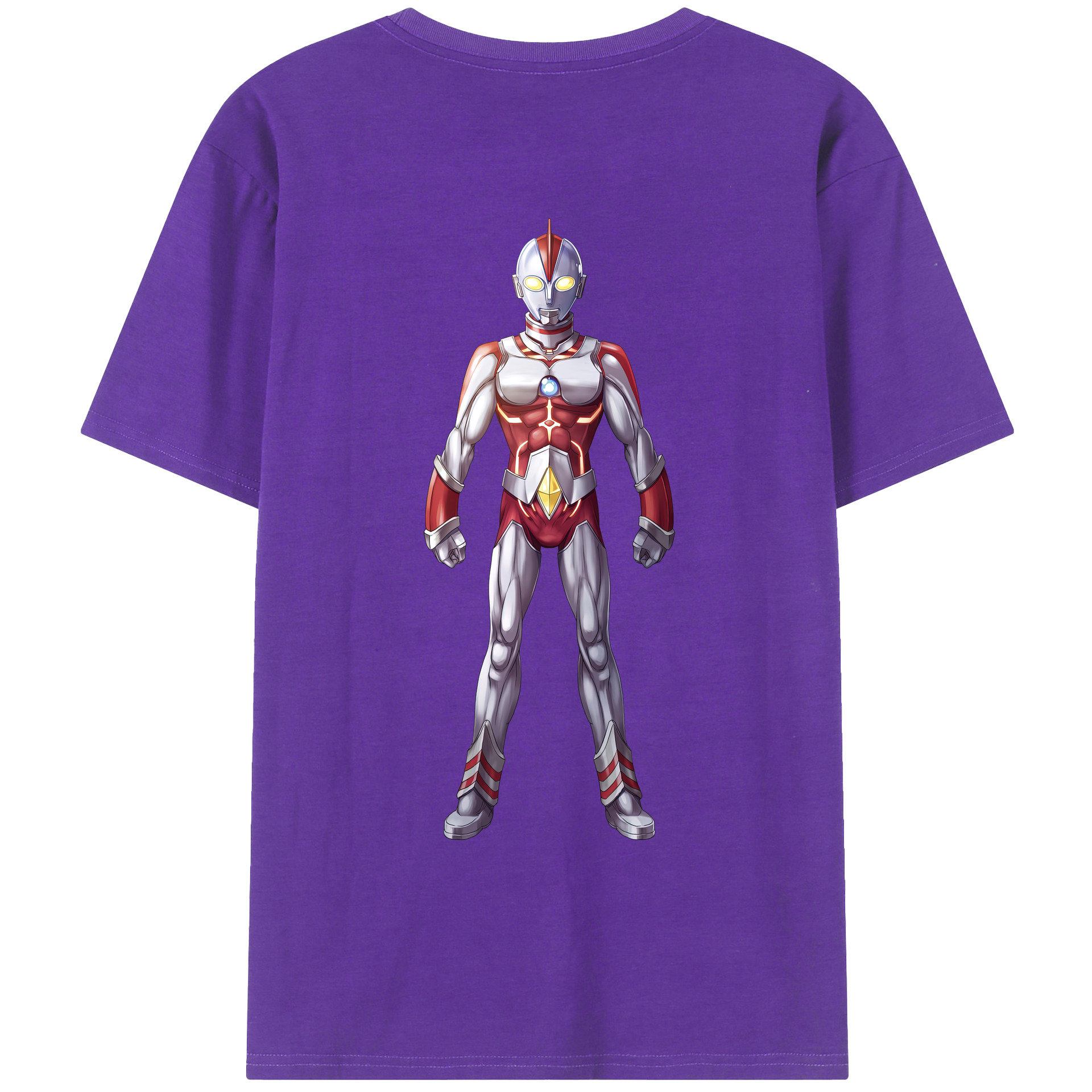 ウルトラマン Ultraman 綿100％ メンズ半袖Tシャツ（バックプリント） 通気性