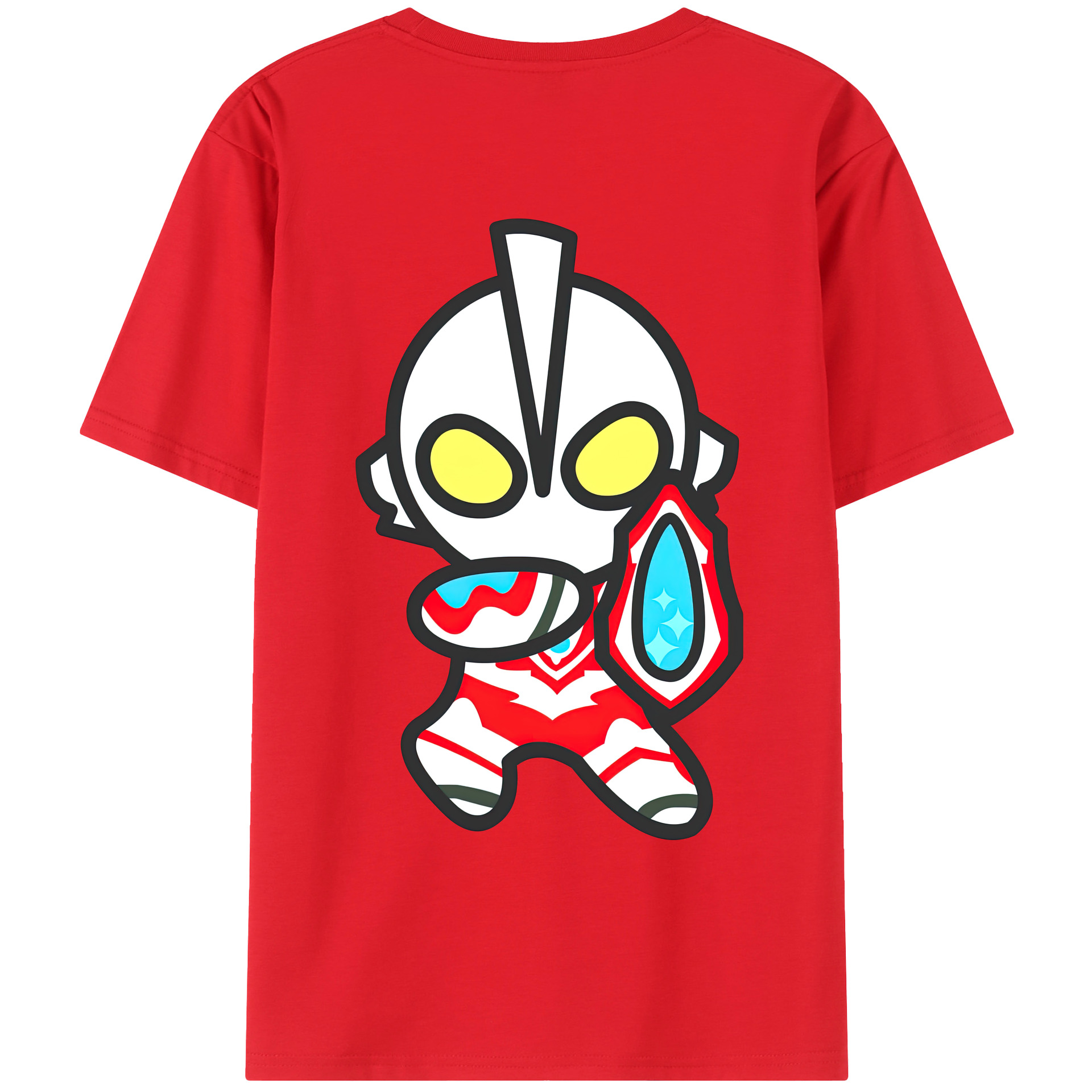 ウルトラマン Ultraman 綿100％ メンズ半袖Tシャツ（バックプリント） 通気性