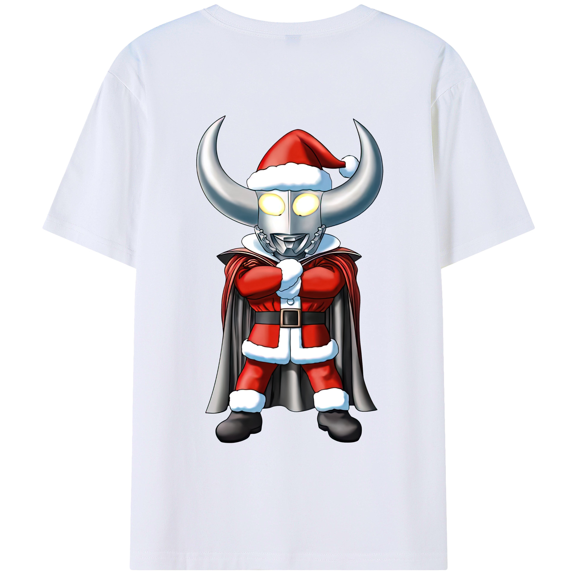 （画像用） ウルトラマン Ultraman 綿100％ メンズ半袖Tシャツ（バックプリント） 通気性