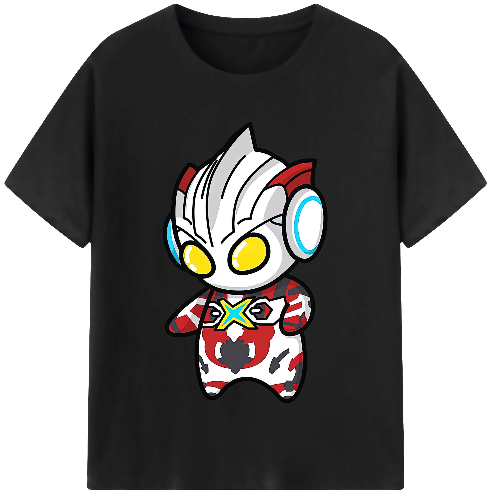 ウルトラマン Ultraman レディースカジュアルプリントTシャツ（綿100％）