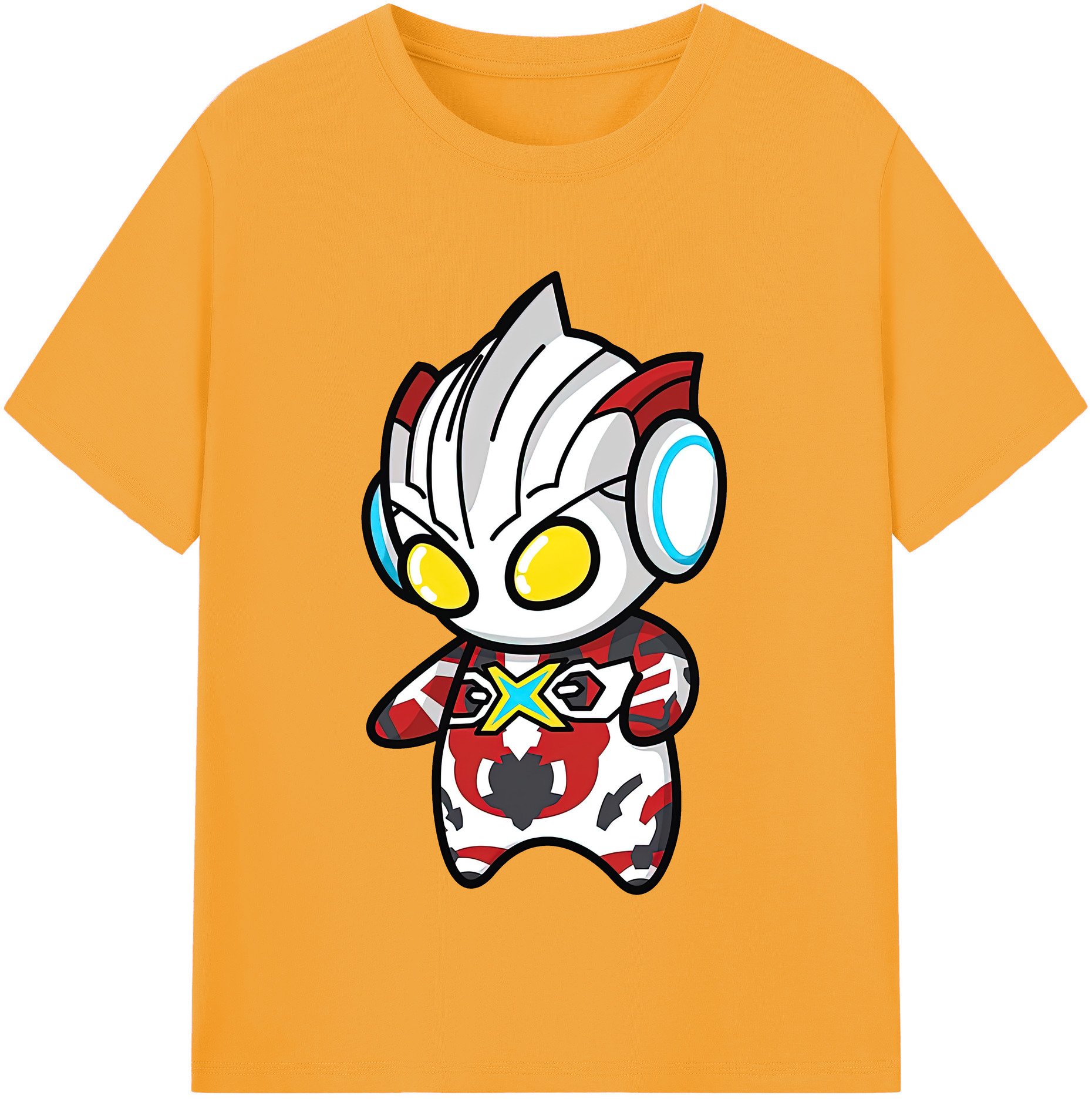 ウルトラマン Ultraman レディースカジュアルプリントTシャツ（綿100％）