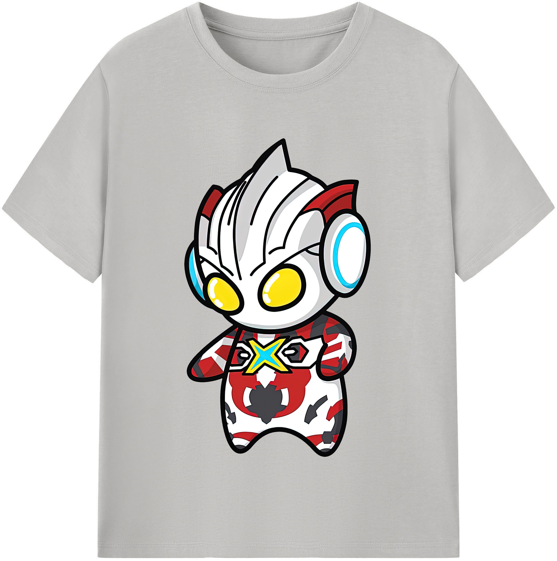 ウルトラマン Ultraman レディースカジュアルプリントTシャツ（綿100％）