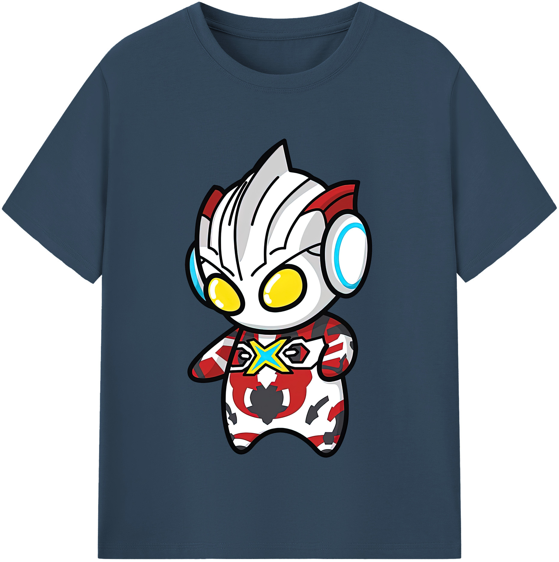 ウルトラマン Ultraman レディースカジュアルプリントTシャツ（綿100％）