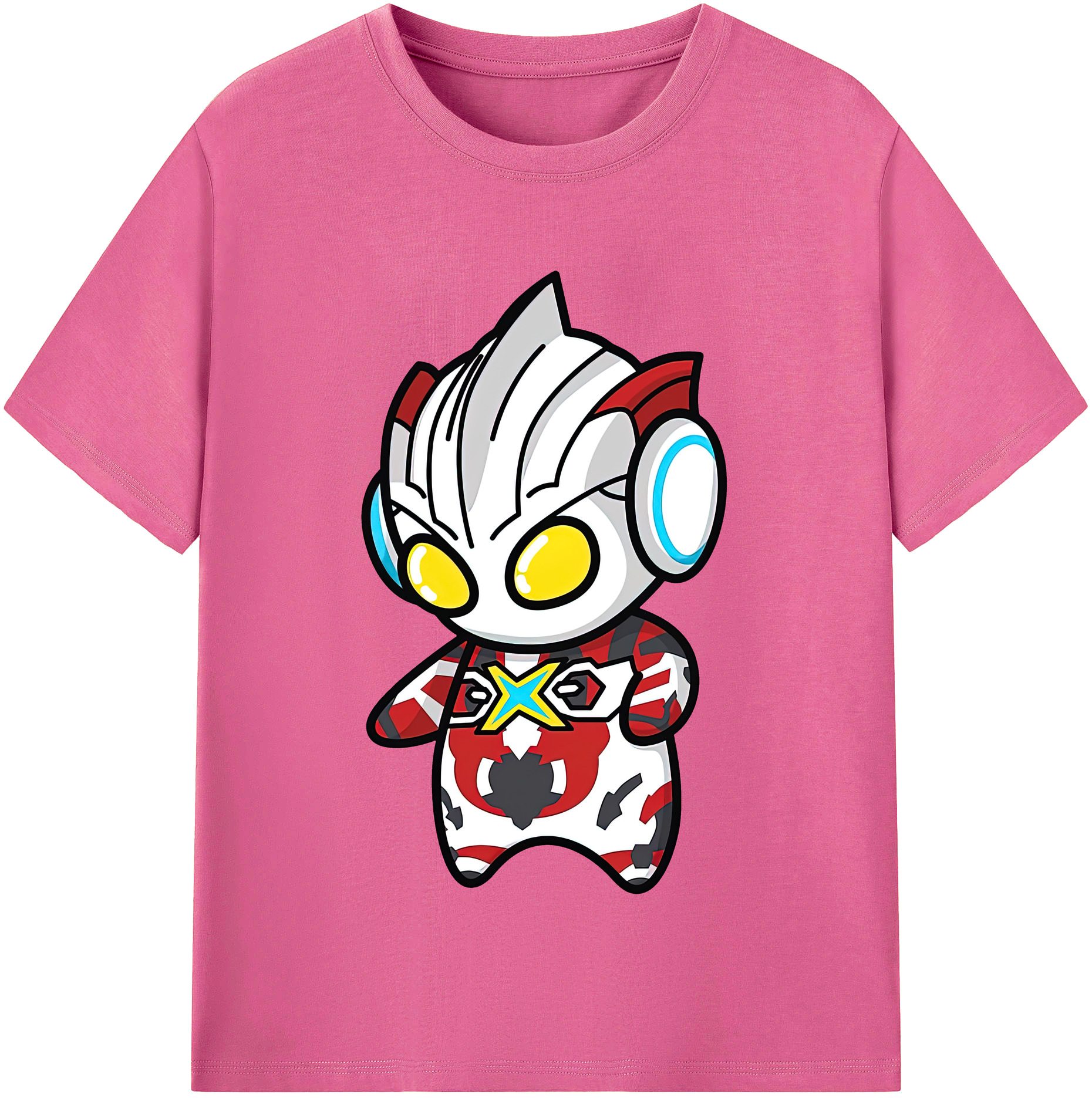 ウルトラマン Ultraman レディースカジュアルプリントTシャツ（綿100％）