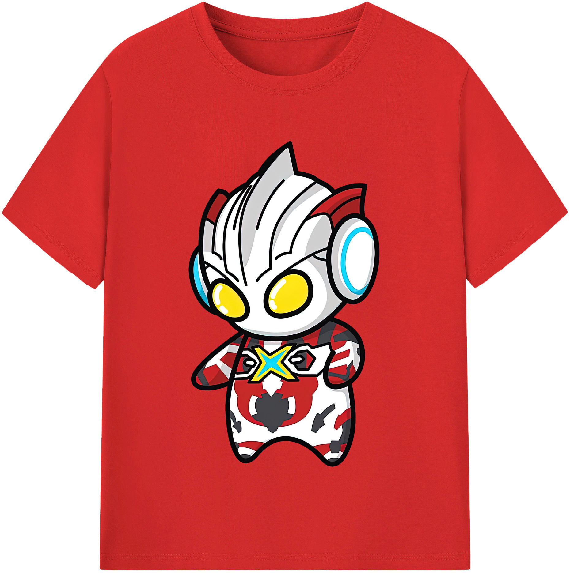 ウルトラマン Ultraman レディースカジュアルプリントTシャツ（綿100％）