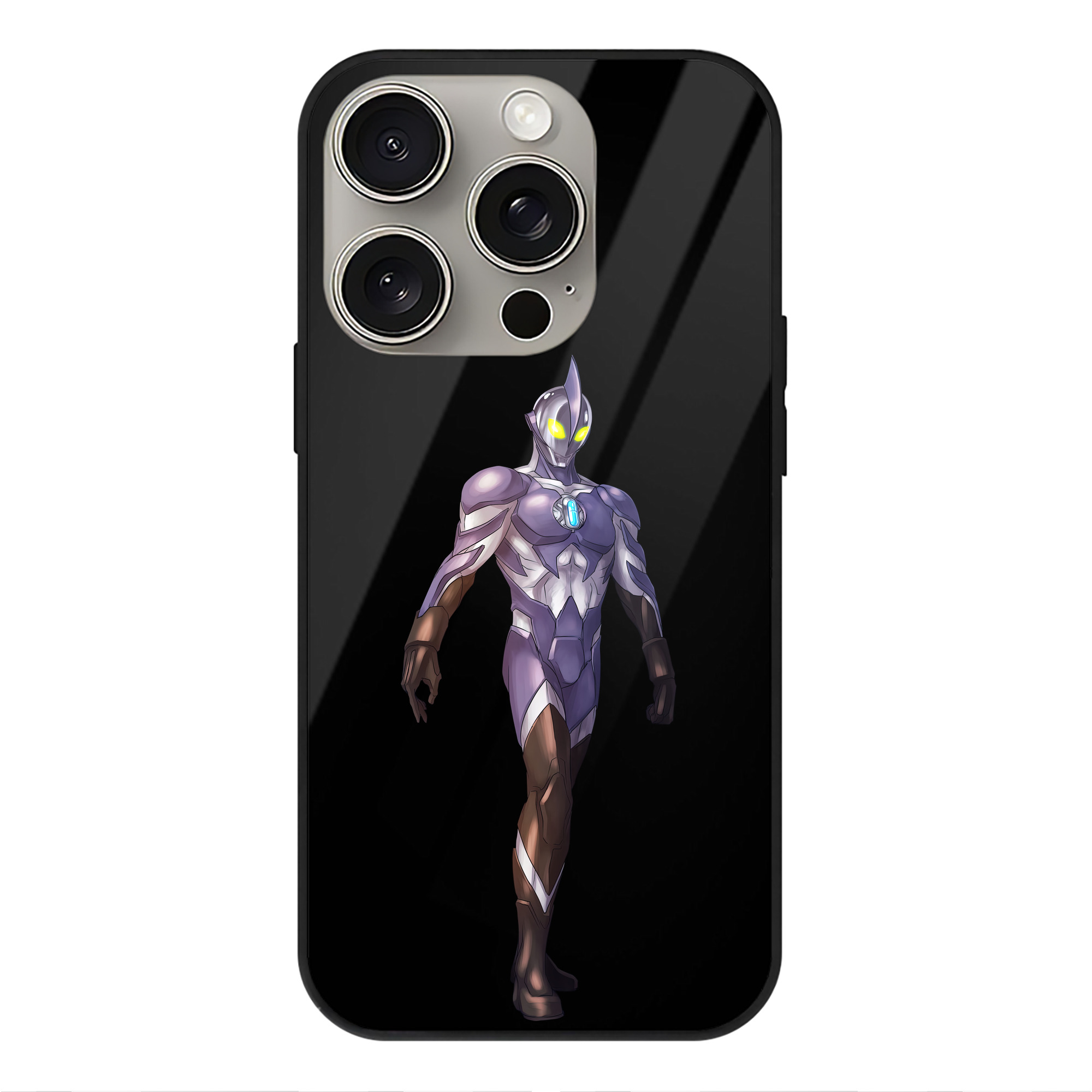 （画像用） ウルトラマン Ultraman 【iPhone15Pro対応】スマホケース 耐衝撃＆黄変防止 背面ガラス