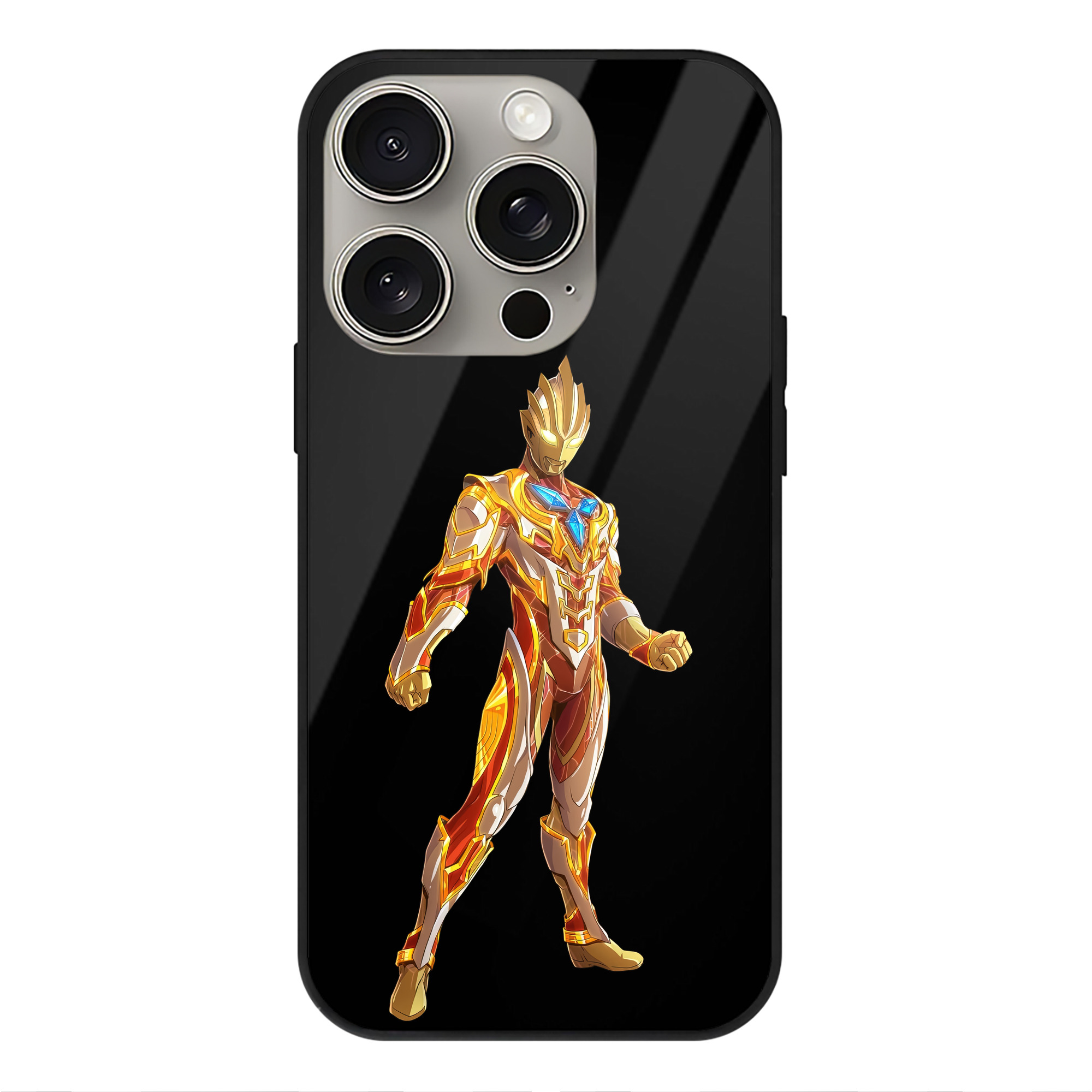 （画像用） ウルトラマン Ultraman 【iPhone15Pro対応】スマホケース 耐衝撃＆黄変防止 背面ガラス