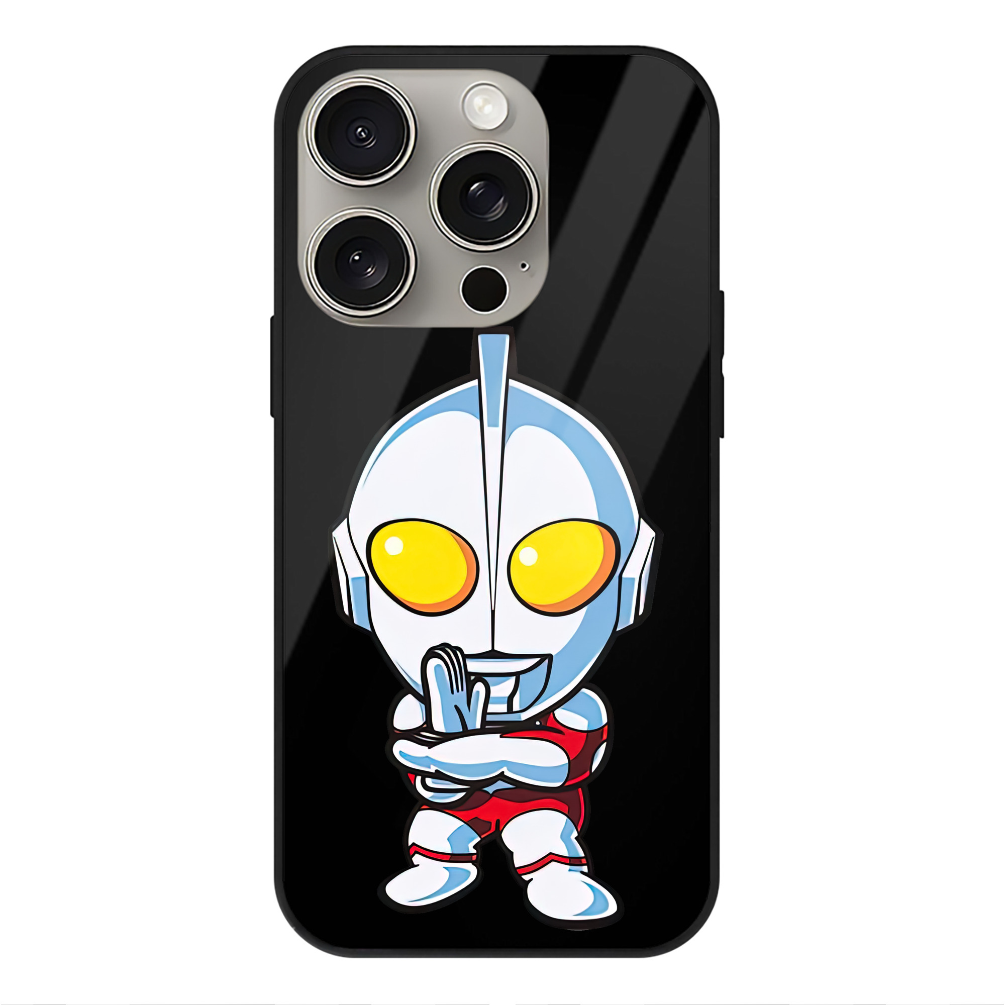 （画像用） ウルトラマン Ultraman 【iPhone15Pro対応】スマホケース 耐衝撃＆黄変防止 背面ガラス