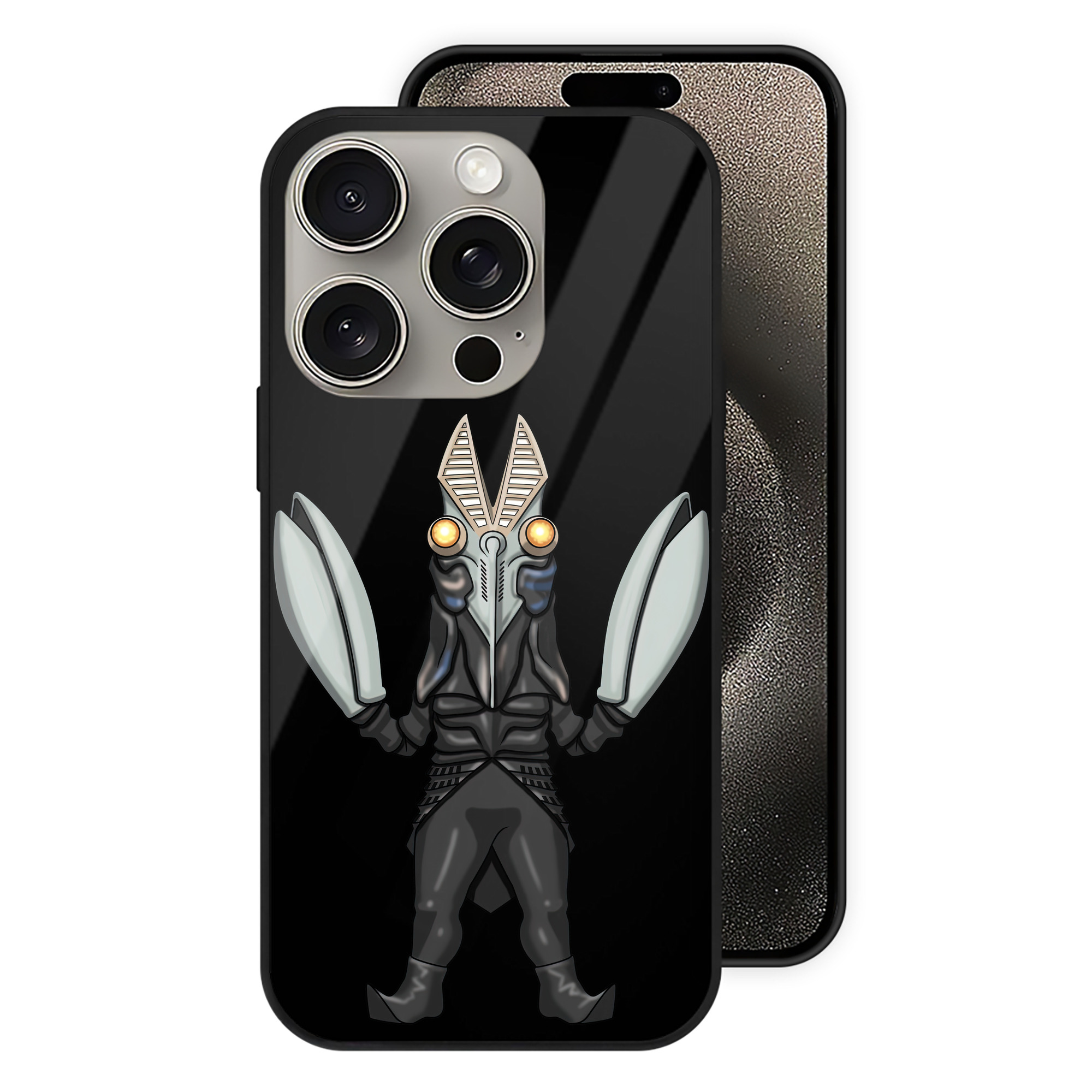 （画像用） ウルトラマン Ultraman 【iPhone15Pro対応】スマホケース 耐衝撃＆黄変防止 背面ガラス