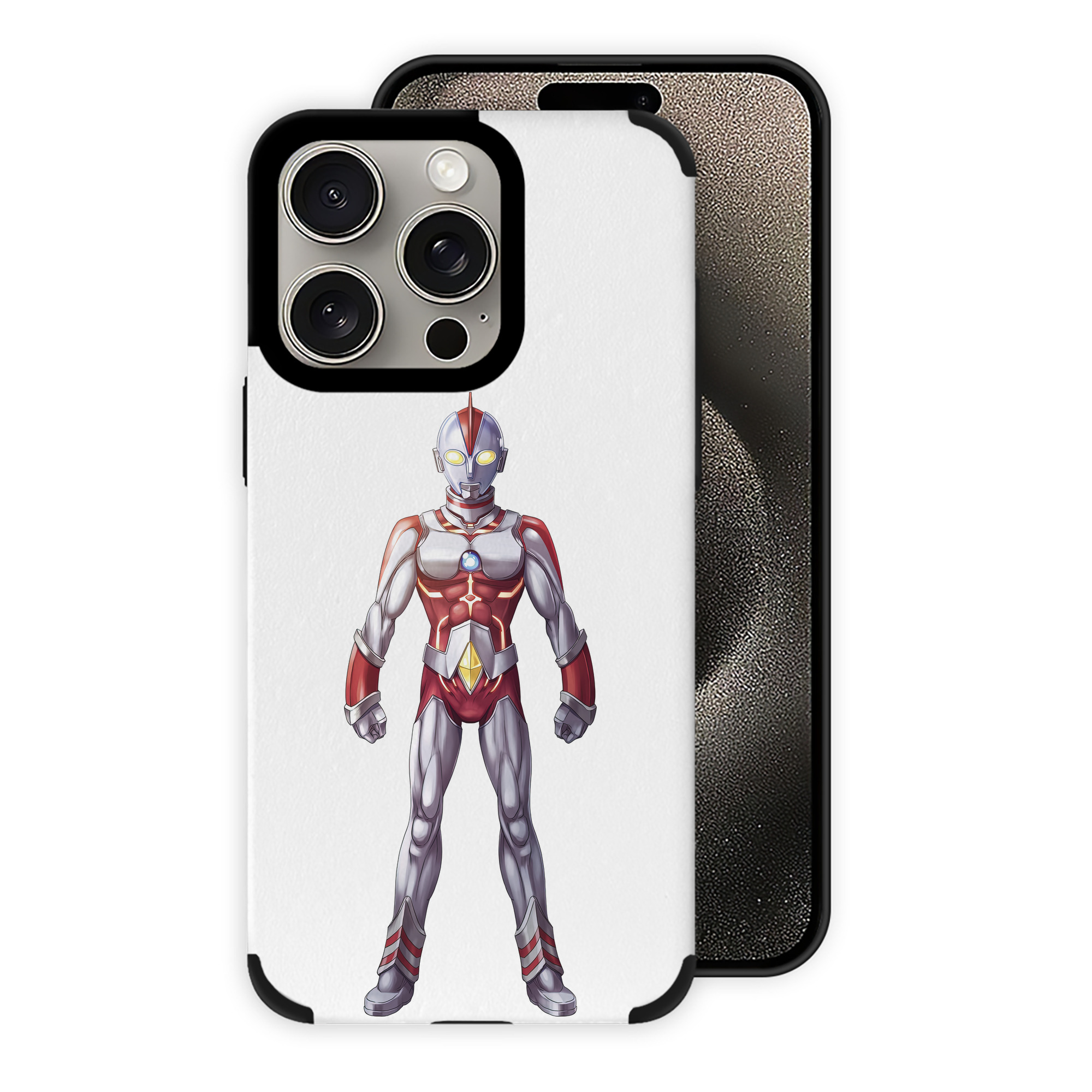 （画像用） ウルトラマン Ultraman 【iPhone15ProMax対応】 PUレザー スマホケース 耐衝撃＆黄変防止