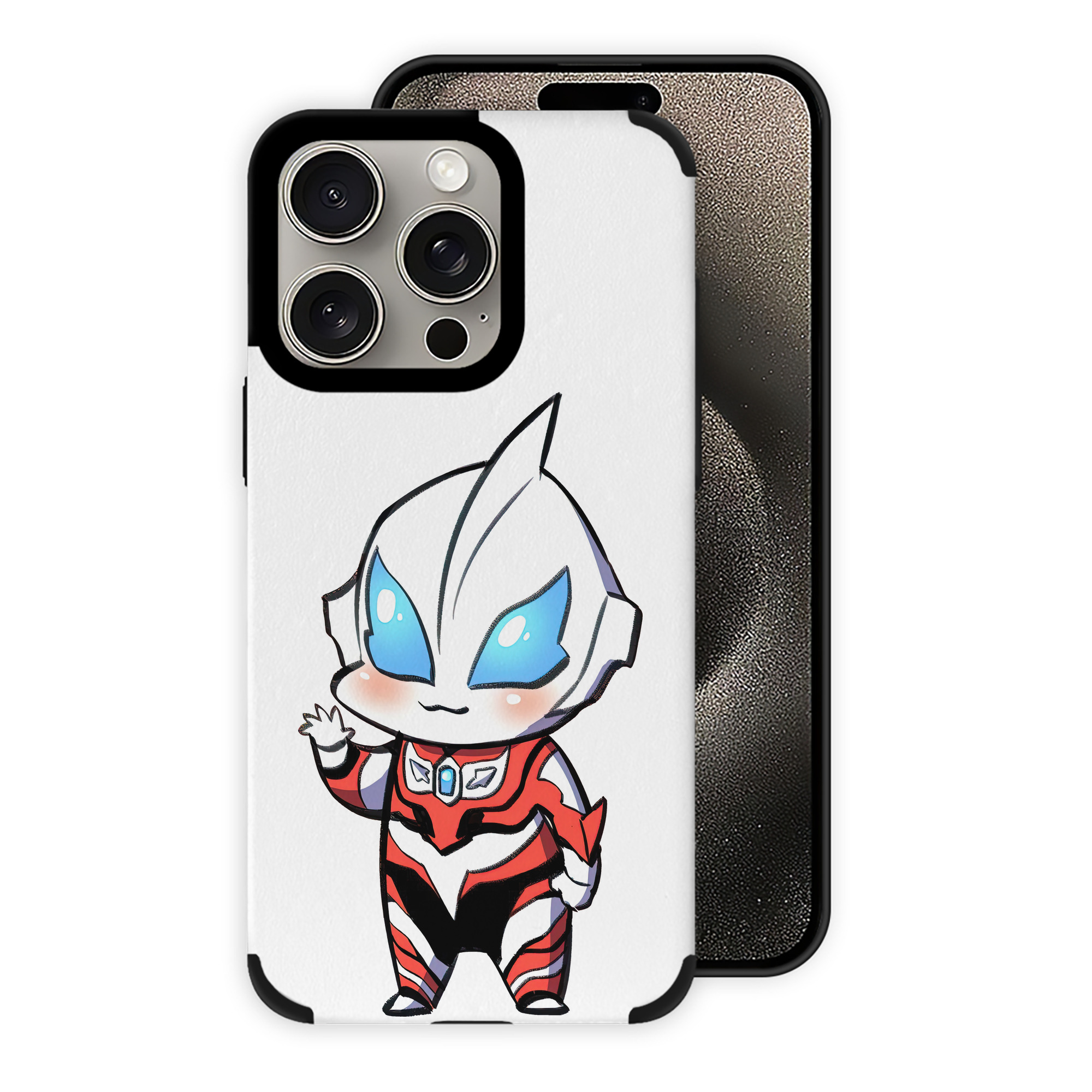 ウルトラマン Ultraman 【iPhone15ProMax対応】 PUレザー スマホケース 耐衝撃＆黄変防止