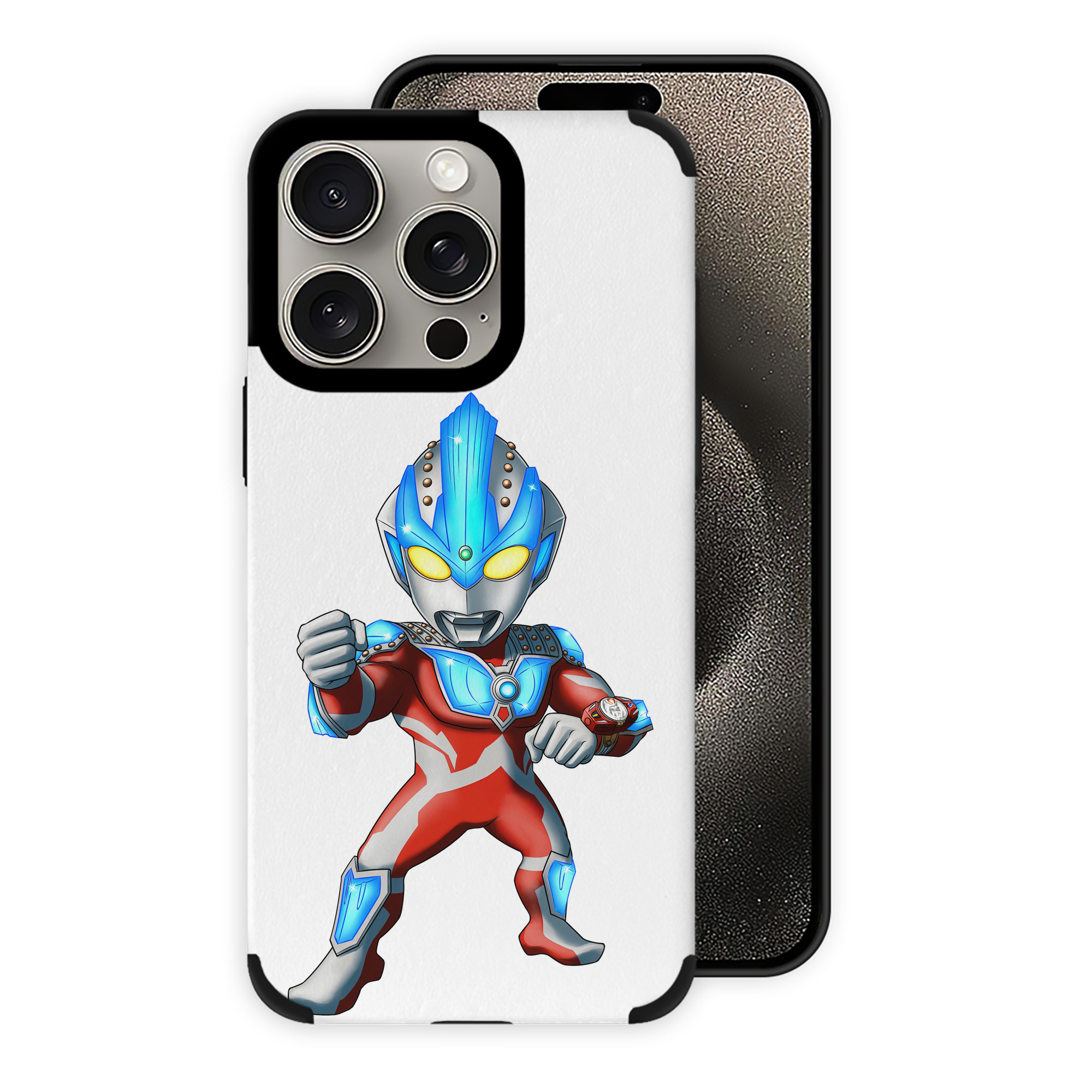 （画像用） ウルトラマン Ultraman 【iPhone15ProMax対応】 PUレザー スマホケース 耐衝撃＆黄変防止
