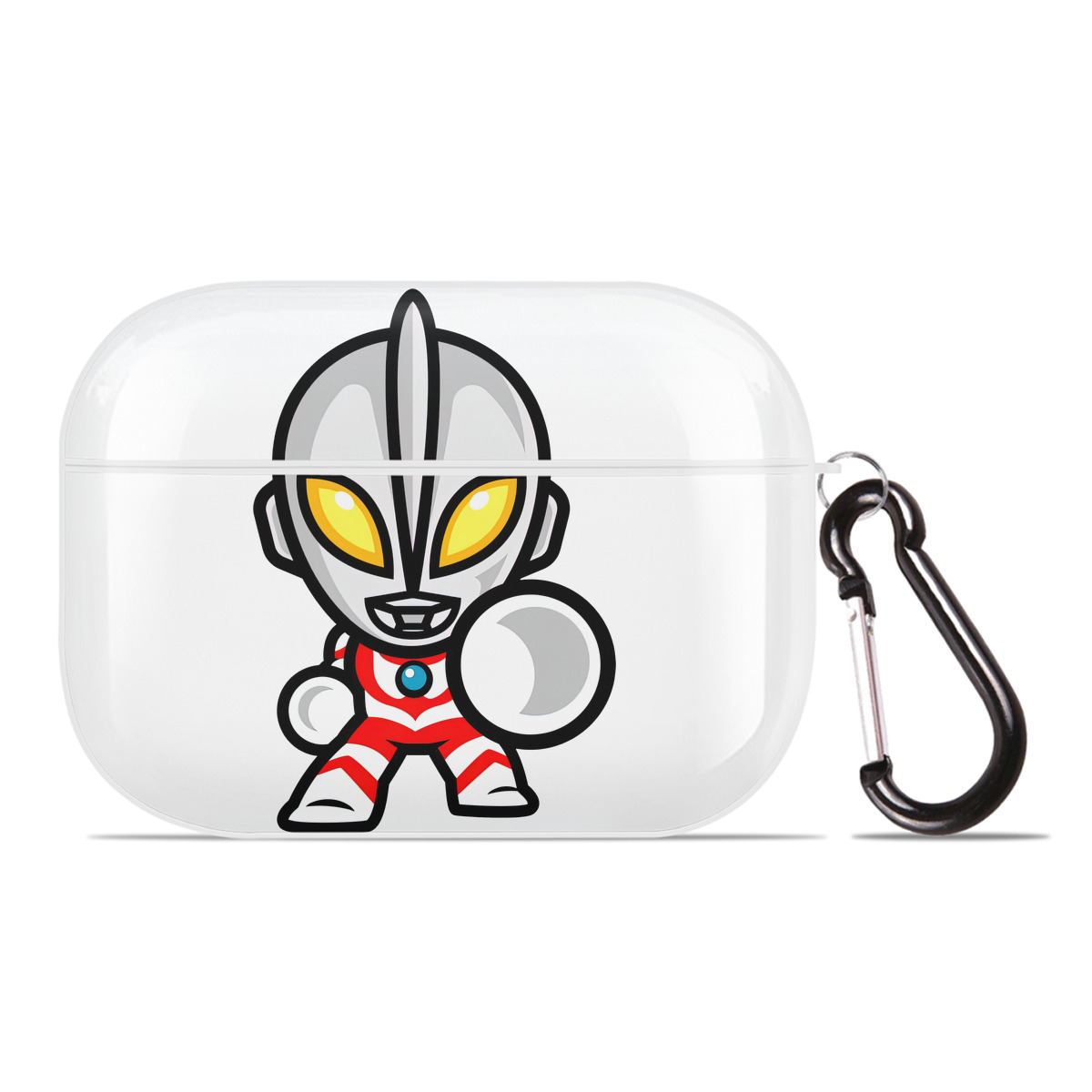 （画像用） ウルトラマン Ultraman 【AirPods Pro用】ハードシェル保護ケース 耐衝撃・防指紋・カラビナ付き商品仕様