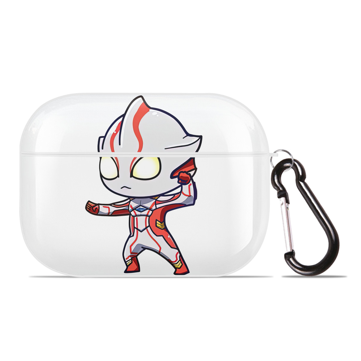 （画像用） ウルトラマン Ultraman 【AirPods Pro用】ハードシェル保護ケース 耐衝撃・防指紋・カラビナ付き商品仕様