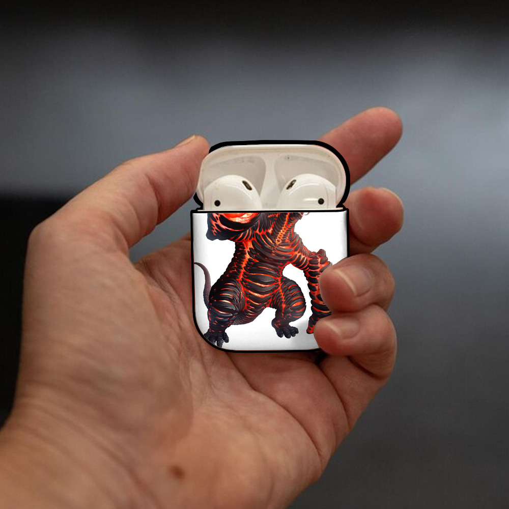 ウルトラマン Ultraman AirPods 第2世代保護ケース ハードシェル ブラック 耐衝撃・防指紋・カラビナ付き