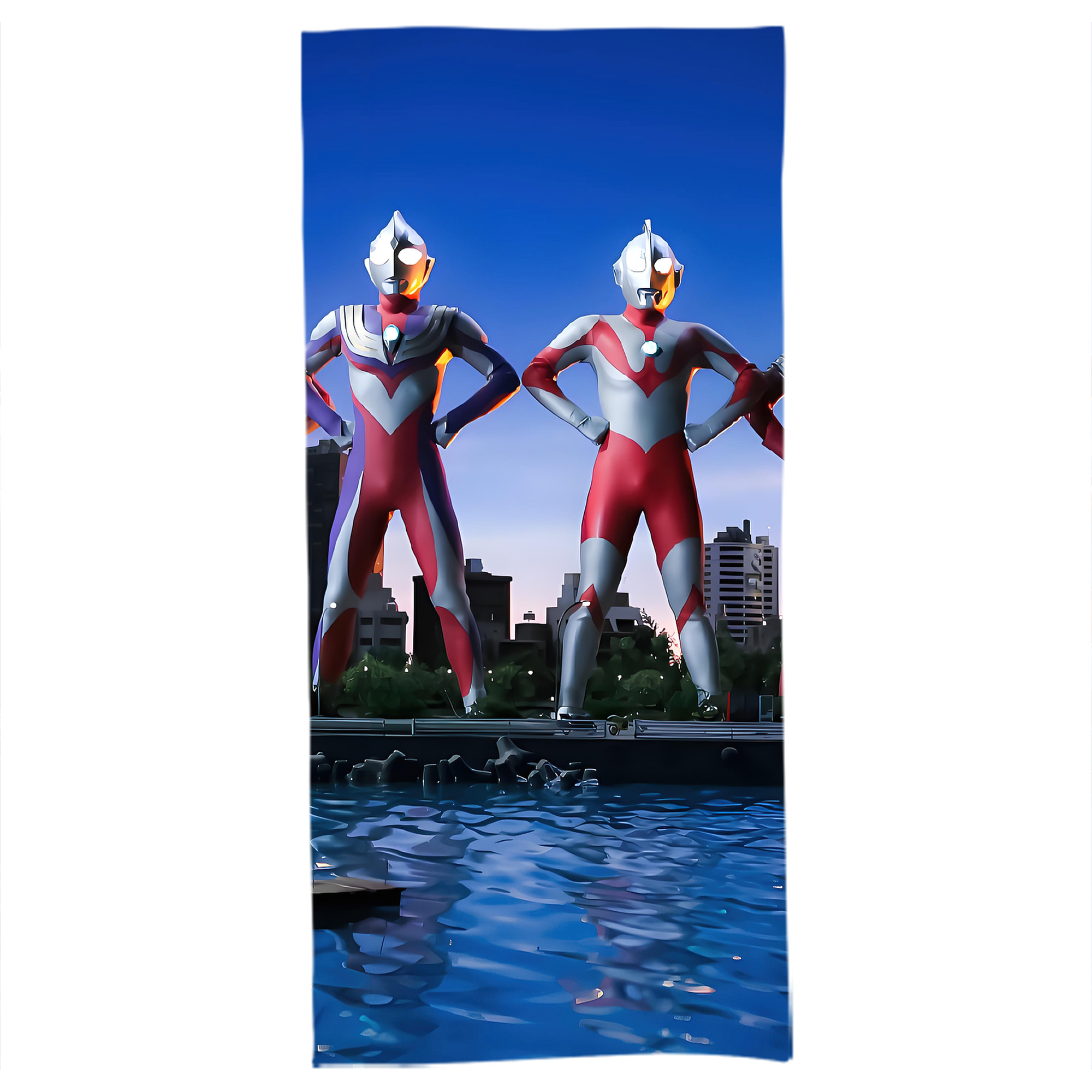 （画像用） ウルトラマン Ultraman 大判バスタオル 70×140cm 吸水速乾 柔らかい肌触り