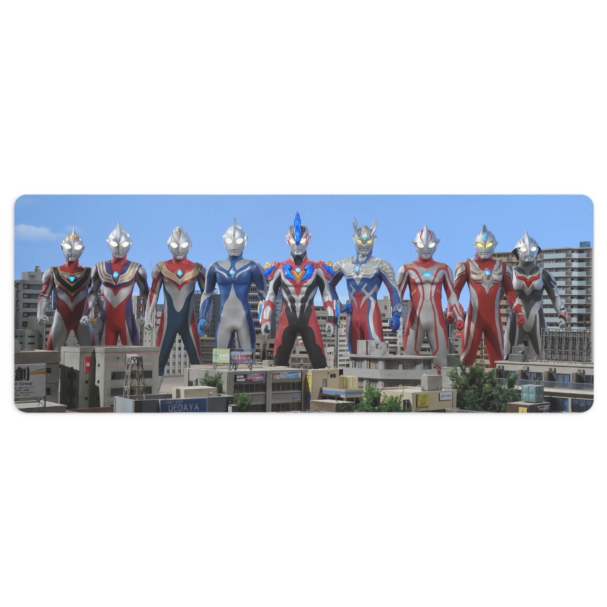 （画像用） ウルトラマン Ultraman ステッチ加工 大判デスクマット／滑り止めマウスパッド