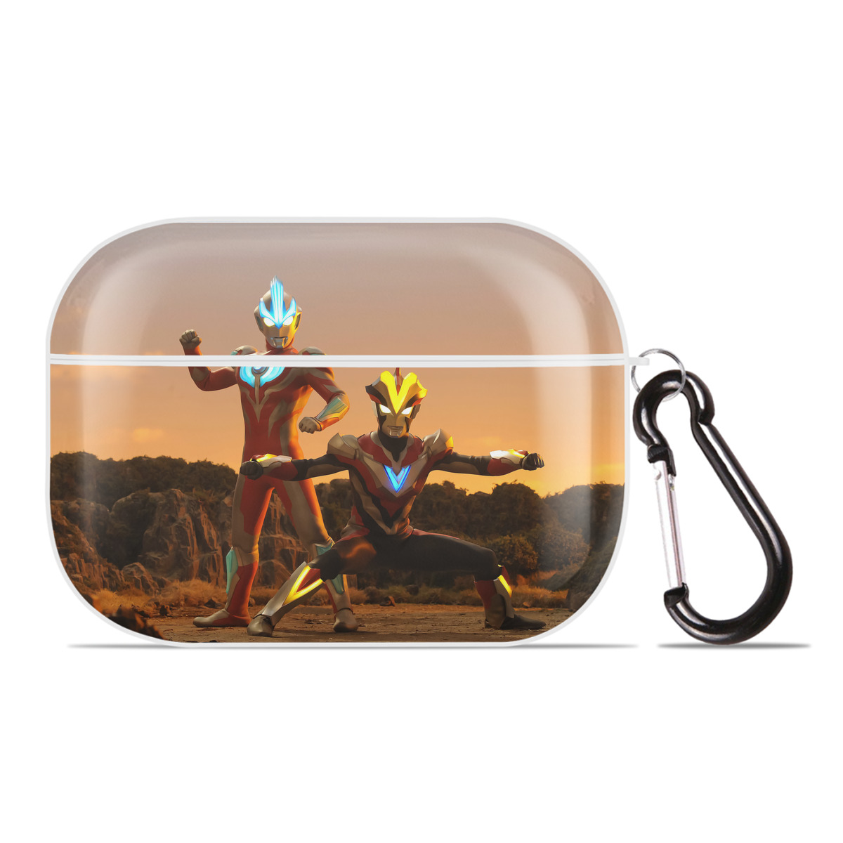（画像用） ウルトラマン Ultraman 【AirPods Pro用】ハードシェル保護ケース 耐衝撃・防指紋・カラビナ付き商品仕様