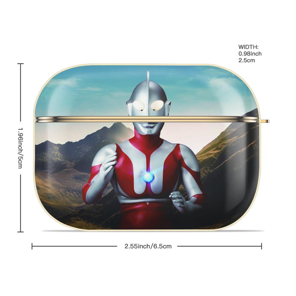 ウルトラマン Ultraman 【AirPods Pro用】ハードシェル保護ケース｜耐衝撃・防指紋・カラビナ付き商品仕様
