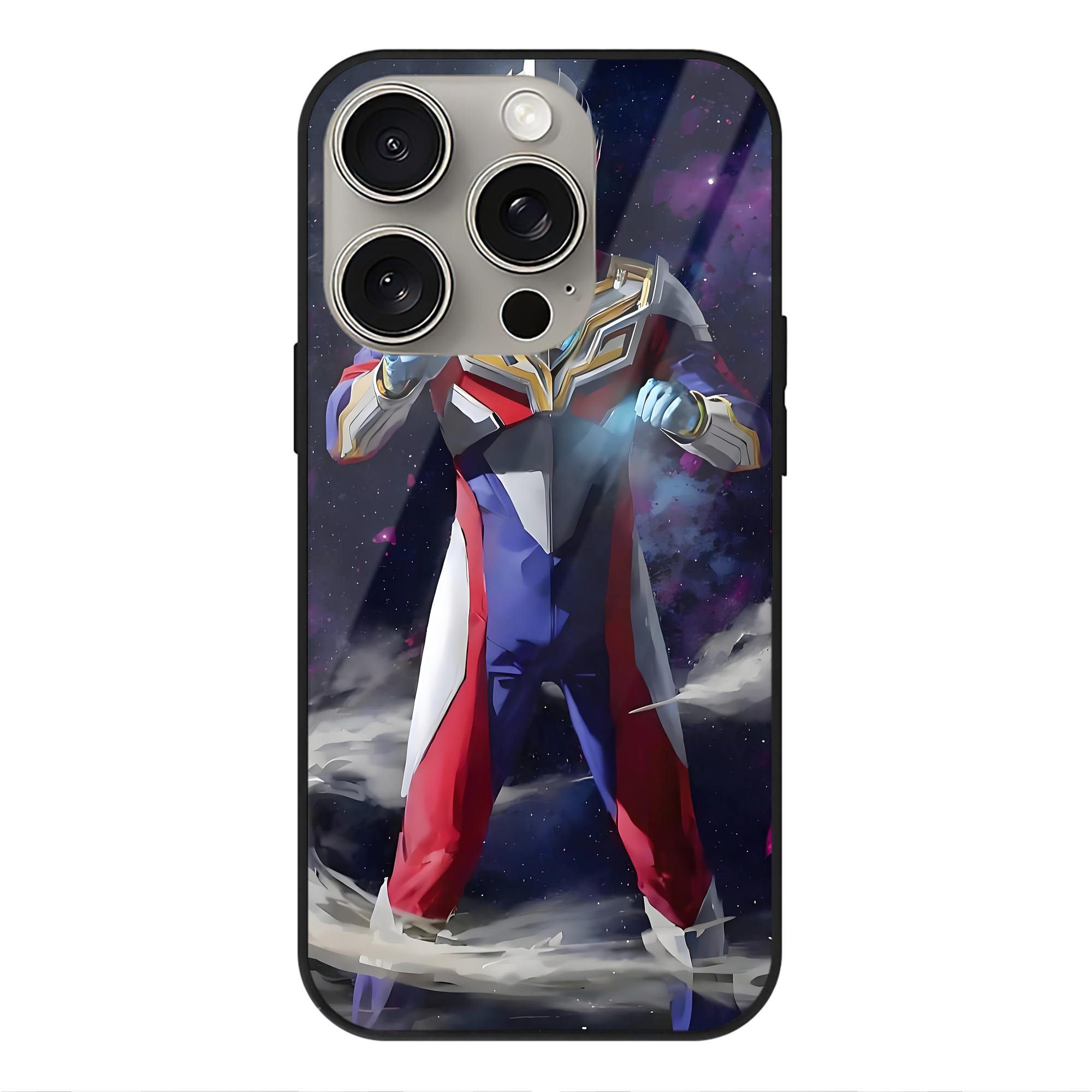 （画像用） ウルトラマン Ultraman 【iPhone15Pro対応】スマホケース 耐衝撃＆黄変防止 背面ガラス