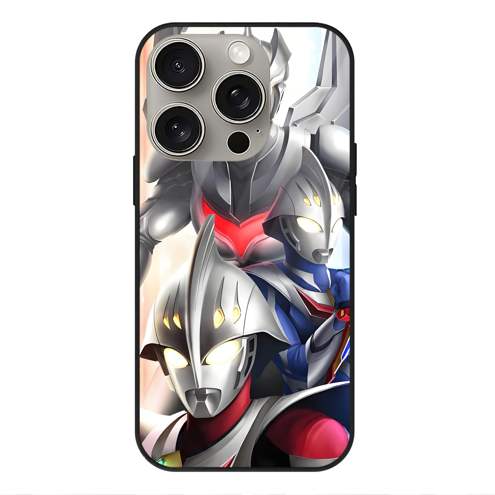 （画像用） ウルトラマン Ultraman 【iPhone15Pro対応】スマホケース 耐衝撃＆黄変防止 背面ガラス