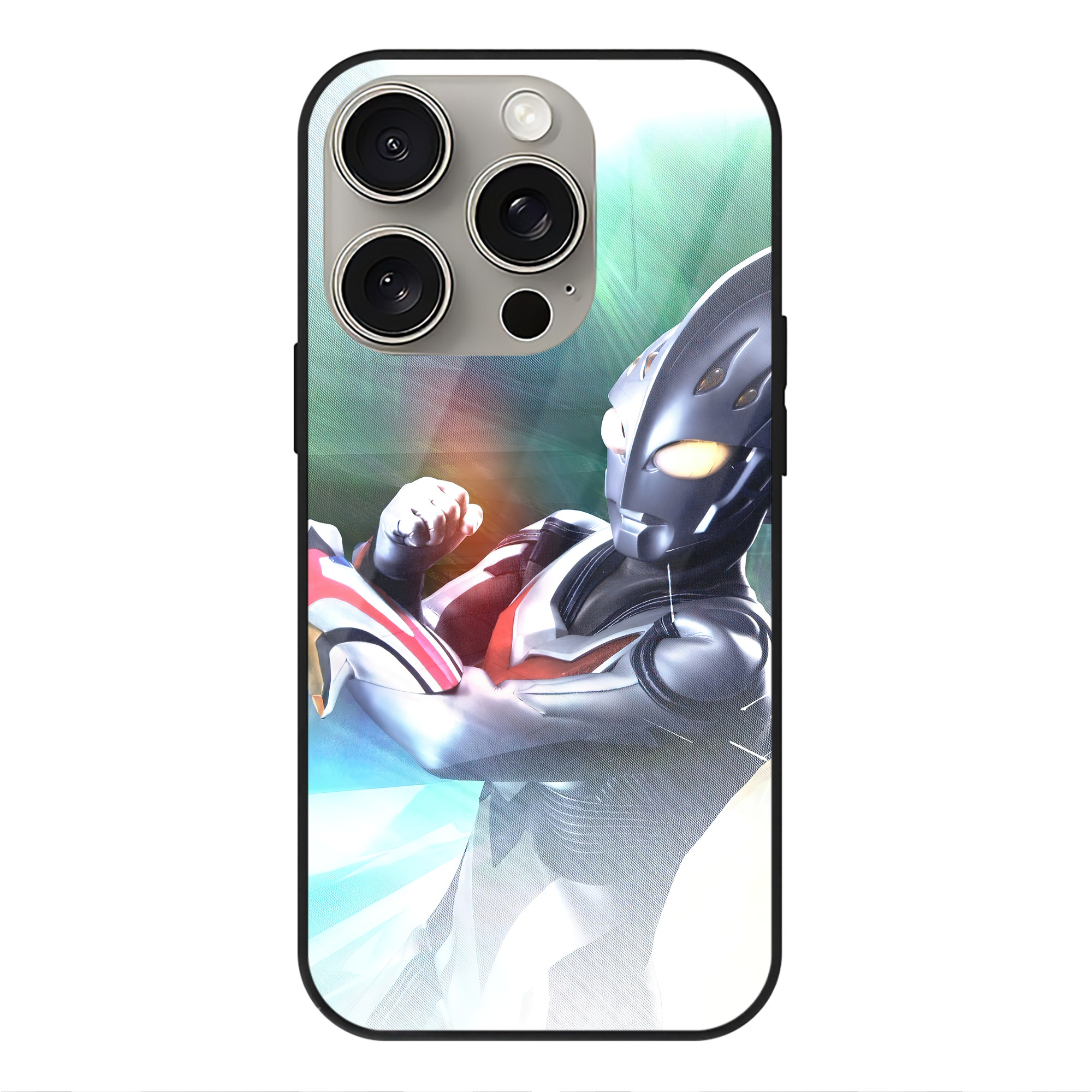 （画像用） ウルトラマン Ultraman 【iPhone15Pro対応】スマホケース 耐衝撃＆黄変防止 背面ガラス