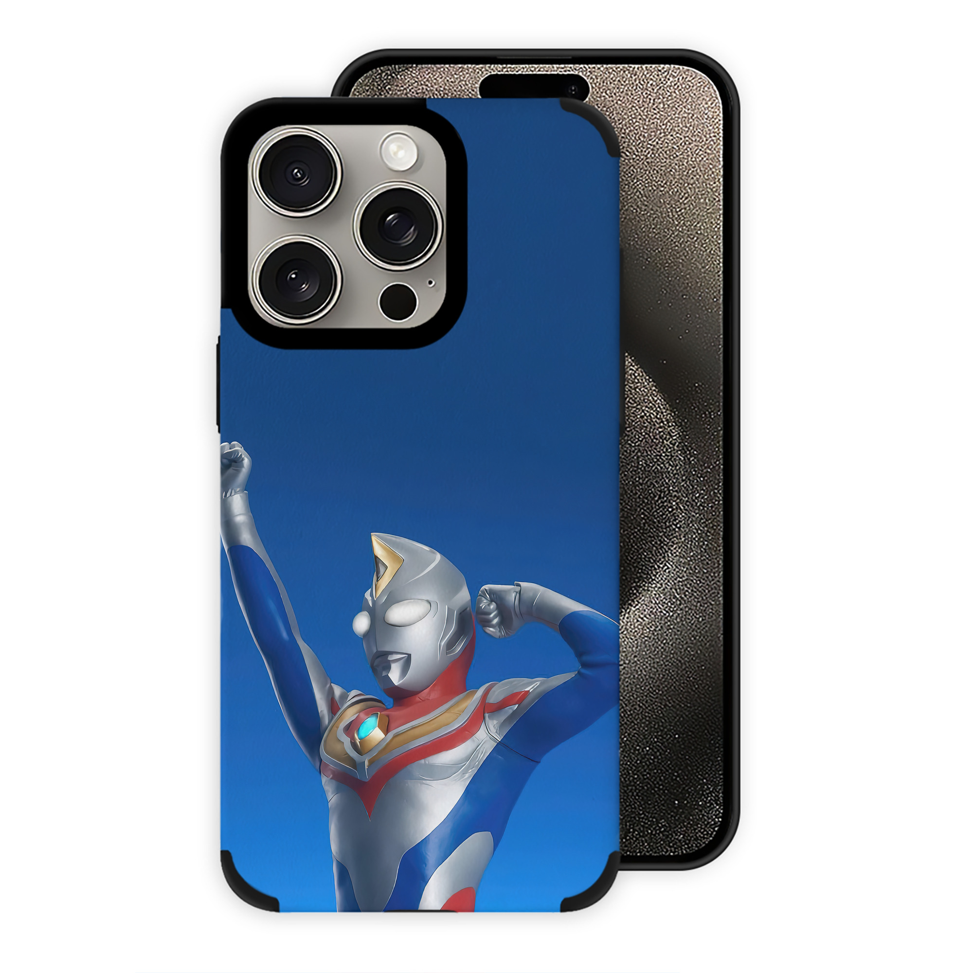 ウルトラマン Ultraman 【iPhone15ProMax対応】 PUレザー スマホケース 耐衝撃＆黄変防止