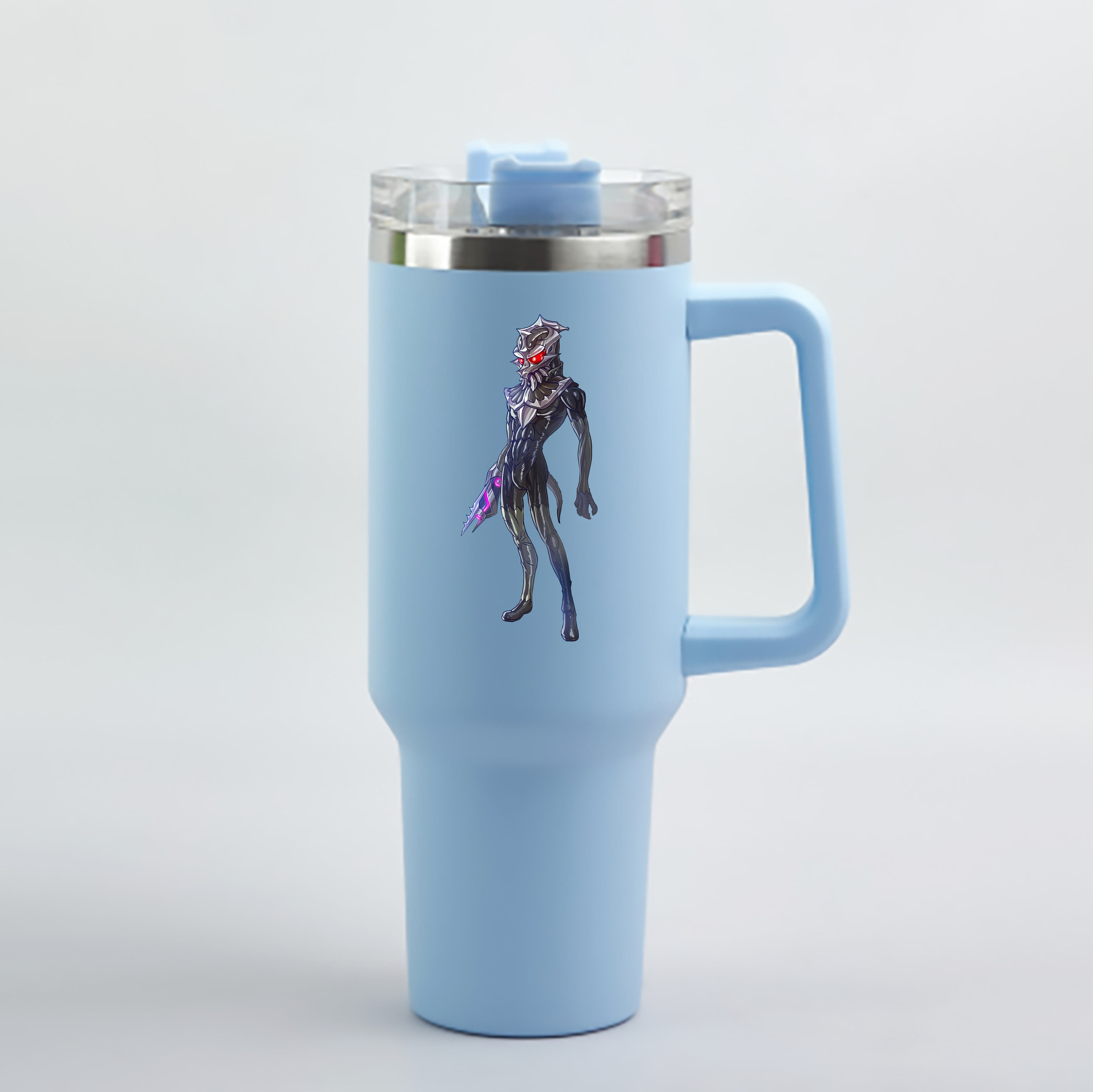 ウルトラマン Ultraman 1200mL車用タンブラー - クリスタルステッカー（プラスチックストロー付き）