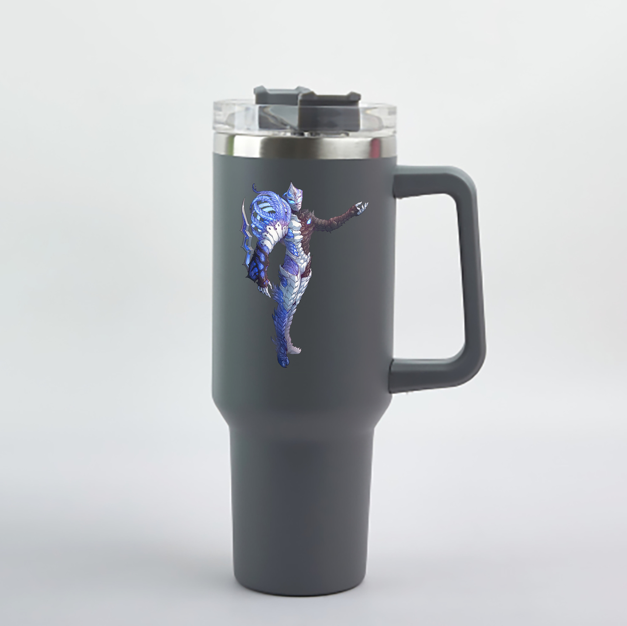 ウルトラマン Ultraman 1200mL車用タンブラー - クリスタルステッカー（プラスチックストロー付き）
